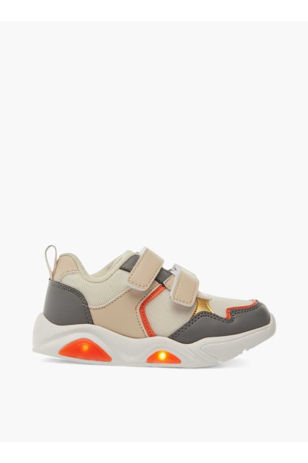 LBL by Shoexpress-Panelled Sneakers with Hook and Loop Closure 3