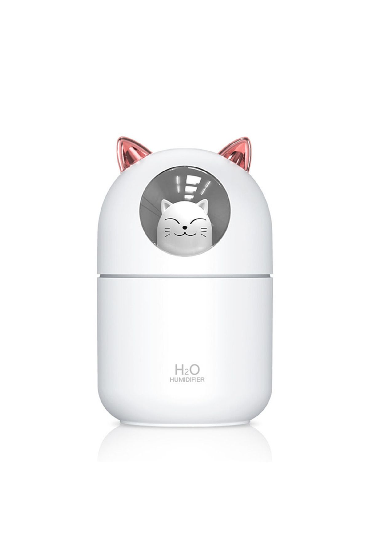 MUKKO HOME Sevimli Kedi Tasarımlı Aromaterapi Nemlendirici Hava Nemlendirici Difüzör - USB Bağlantılı