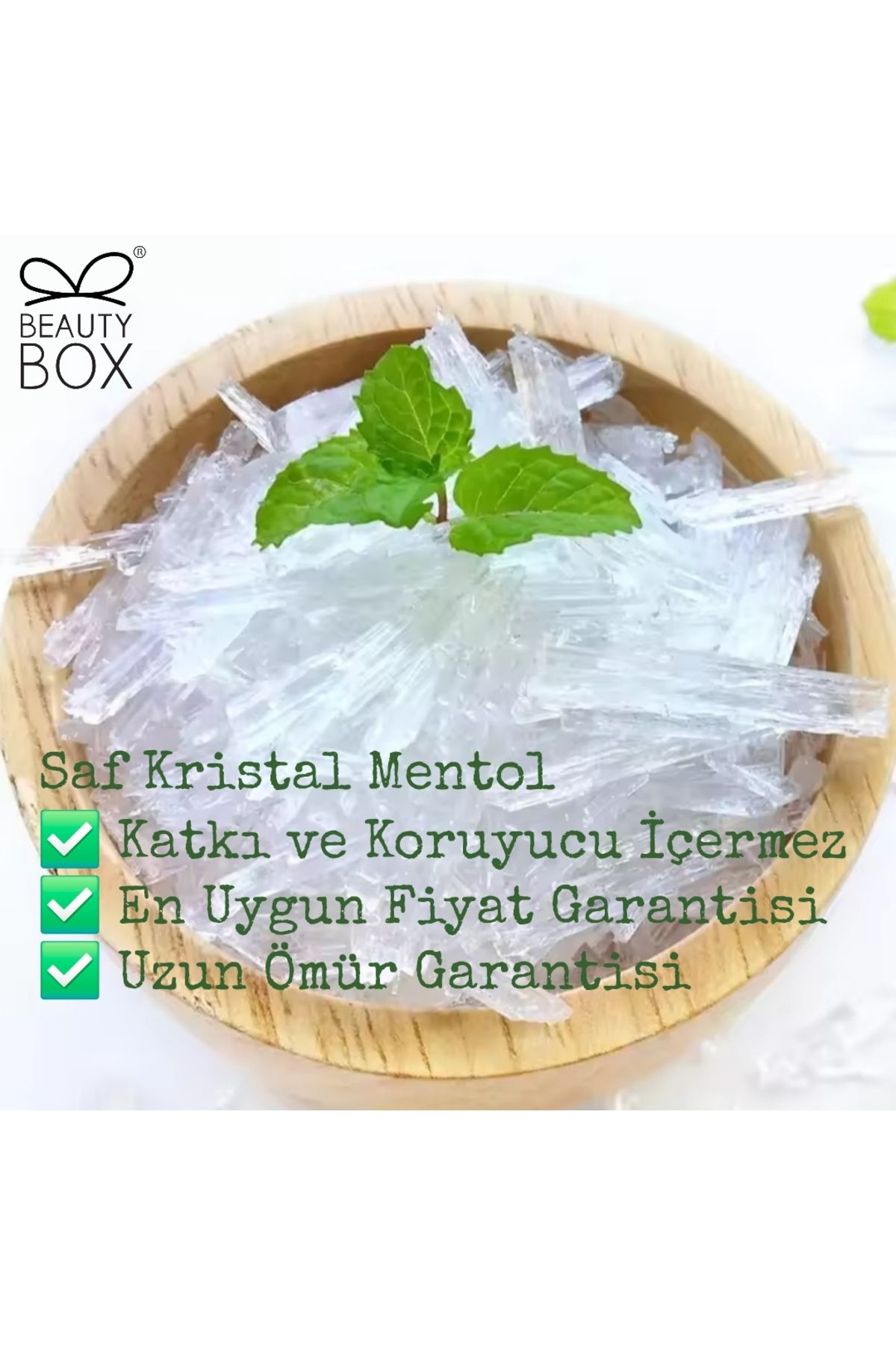 Beauty Box Sauna için Saf Kristal Mentol (Premium Quality) Aromaterapi Saç Bakımı Güzellik ve Bakım 30ml