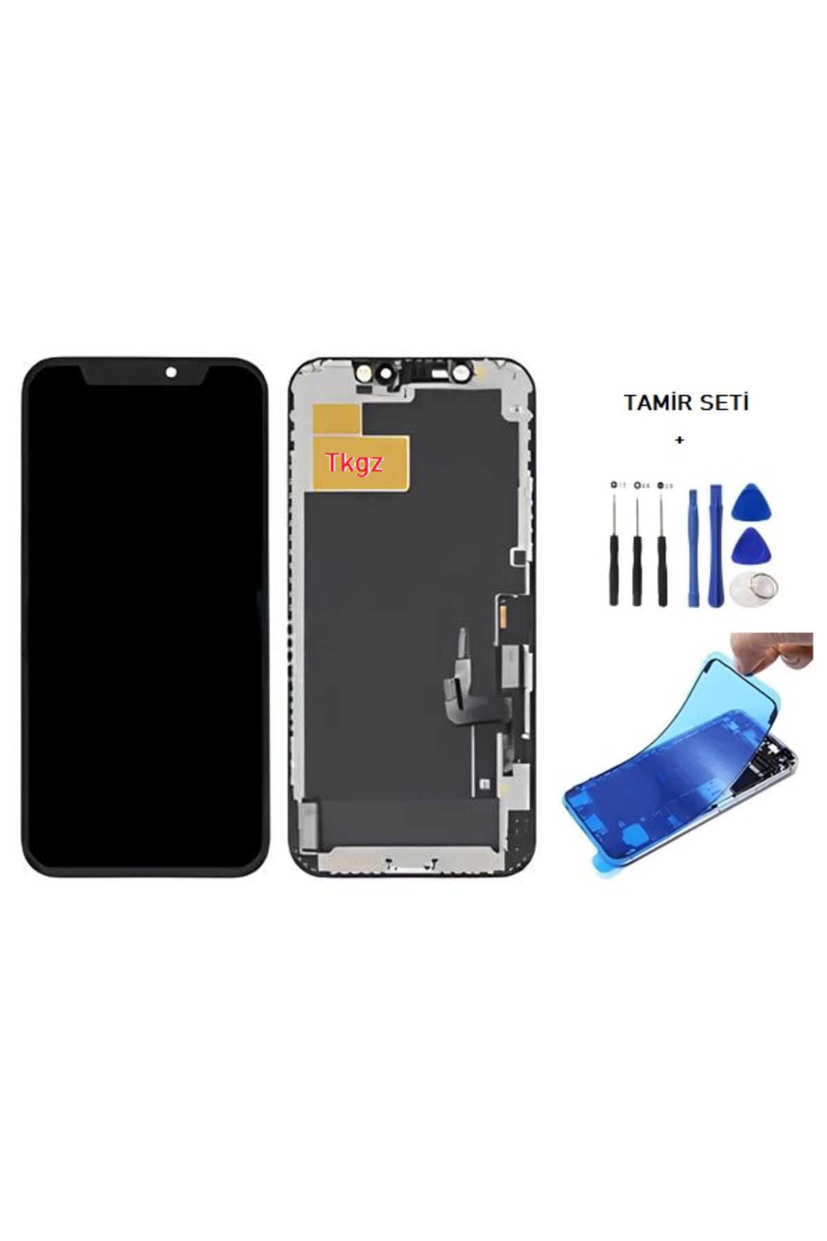 tkgz iPhone 12 Uyumlu Lcd Ekran Dokunmatik A+A KALİTE ( GX MARKA ) + TAMİR SETİ + TOZ BANTI