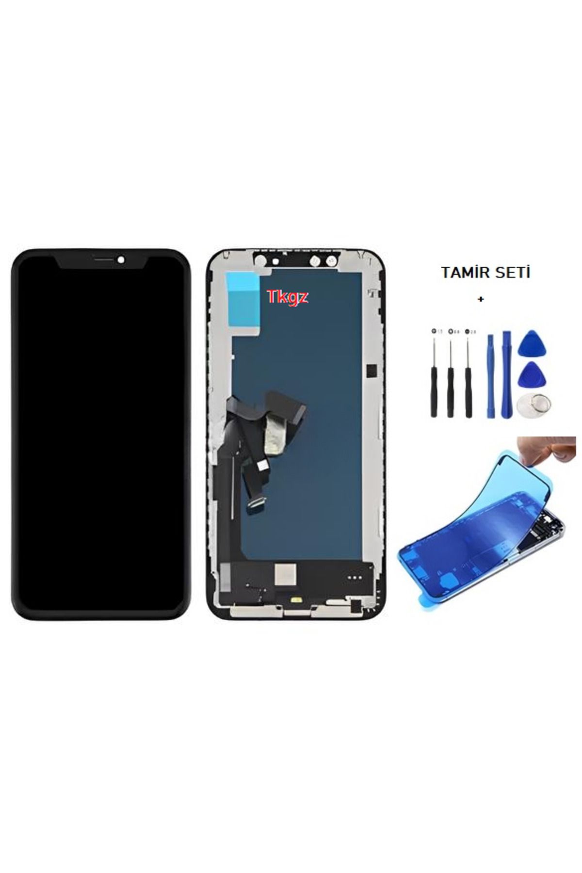 tkgz iPhone XS Uyumlu Lcd Ekran Dokunmatik A+A KALİTE (JK MARKA ) + TAMİR SETİ + TOZ BANTI