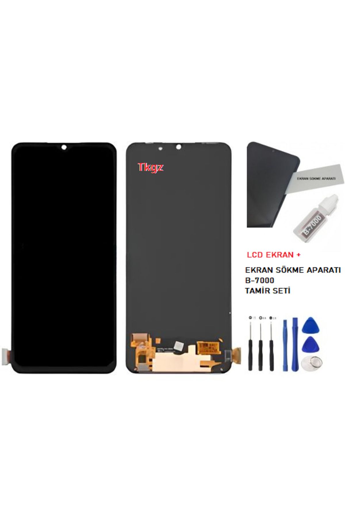 tkgz Oppo A73 -2020 Uyumlu Lcd Ekran Dokunmatik SERVİS Orijinali OLED + B-7000 + TAMİR SETİ