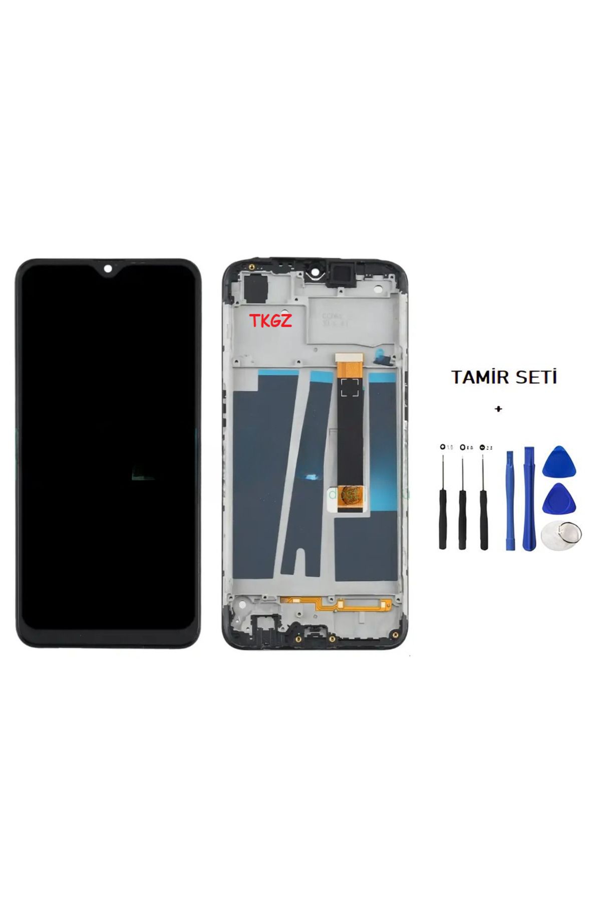 tkgz Oppo A5 2020 Uyumlu Lcd Ekran Dokunmatik SERVİS Orijinali FULL ÇITALI + TAMİR SETİ