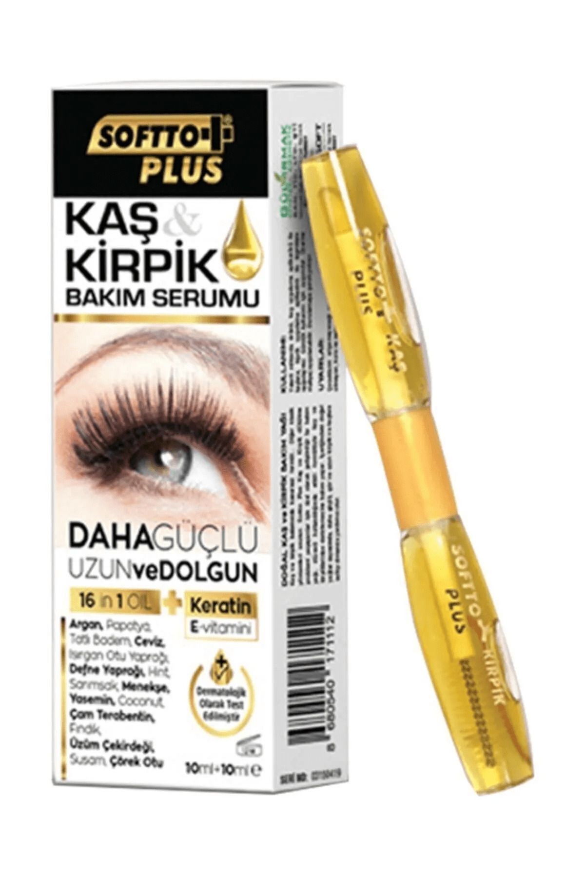 Softto Plus Doğal Ve Besleyici Kaş Kirpik Bakım Serumu 20 Ml 2 adet (2x20ml)