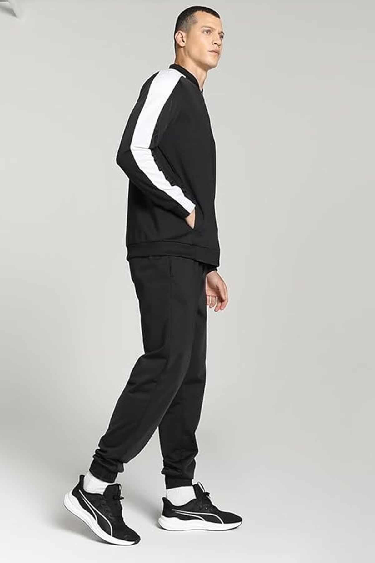 Puma-Men's Tracksuit Set Tricot Suit Unisex Tracksuit Set677428-01 Black 2