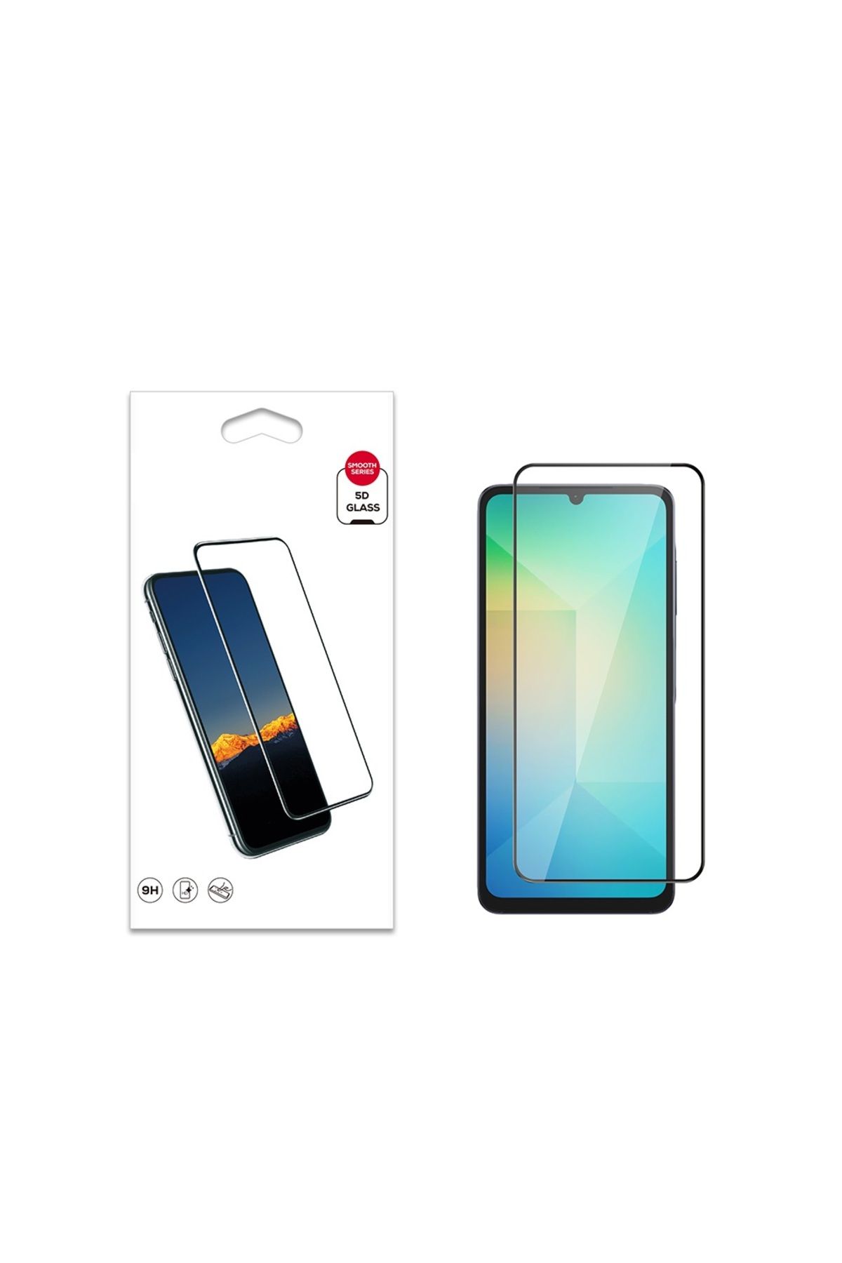 Nezih Case Samsung Galaxy A06 Uyumlu Kenarları Kırılmaya Dayanıklı Cam Ekran Koruyucu