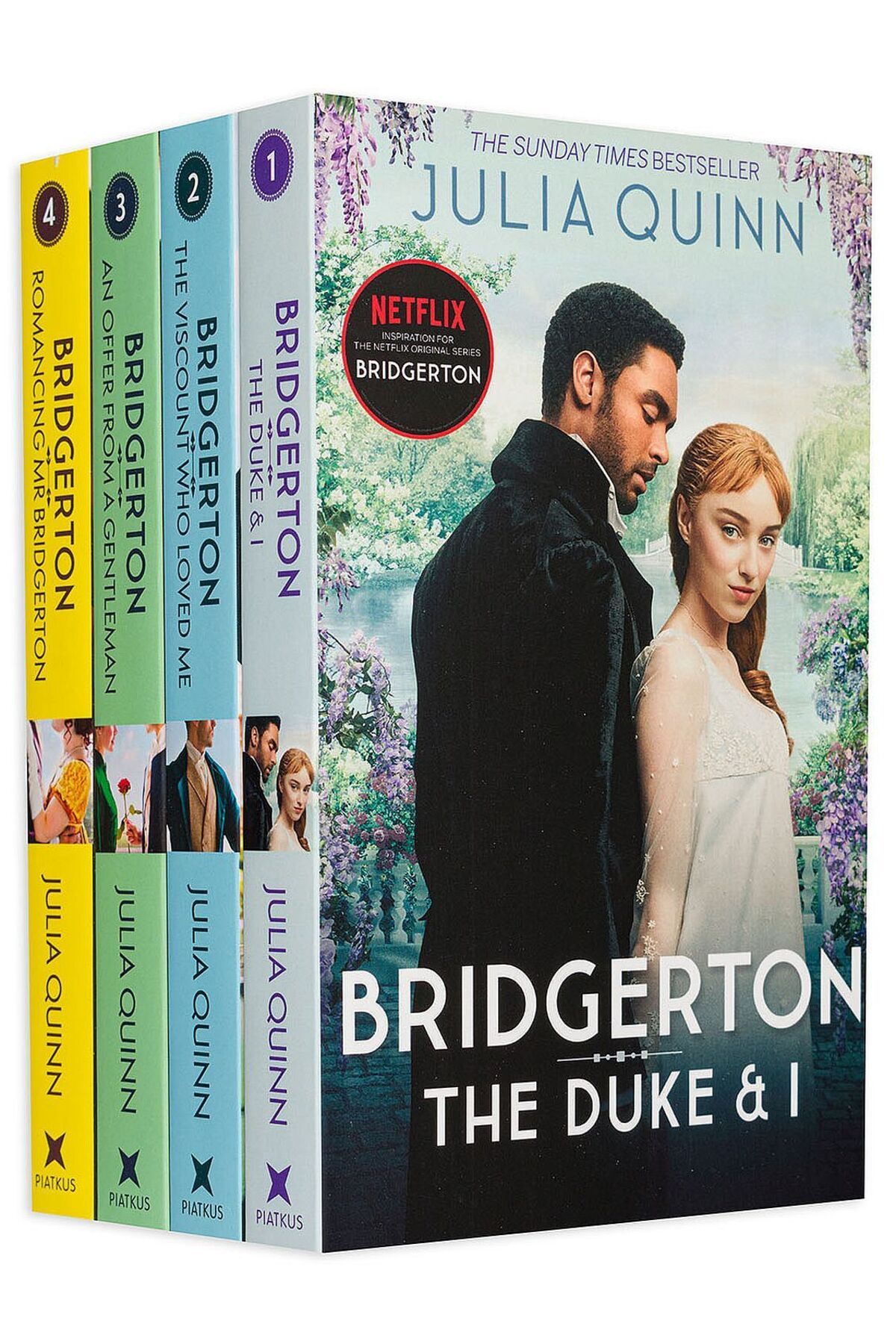 Bloomsbury Publishing Set - The Duke and I, The Viscount Who Loved Me, An Offer From a Gentleman, Romancing Mr Bridgerton