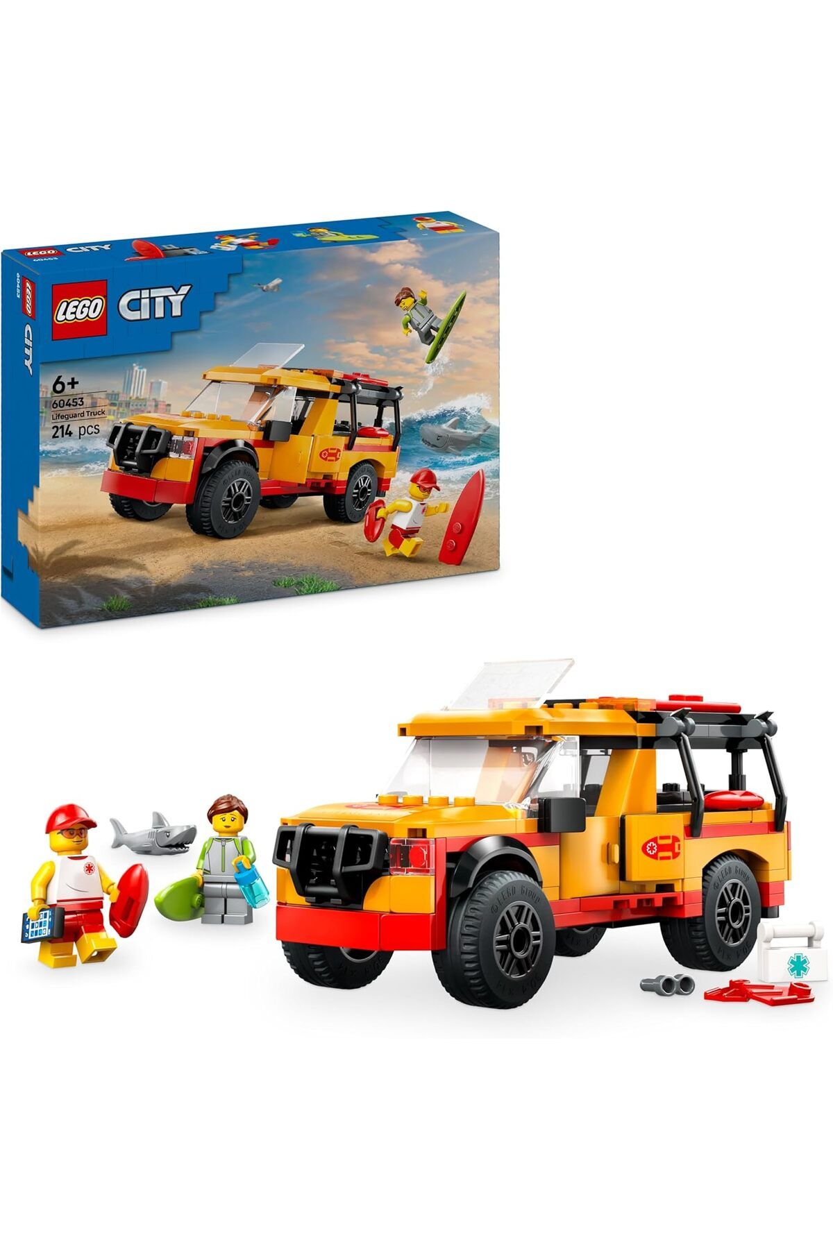 STOREMAX mhmtshp City Cankurtaran Kamyoneti 60453-6 Yaş ve Üzeri Çocuklar için 2 Minifigür ve Köpek Bal