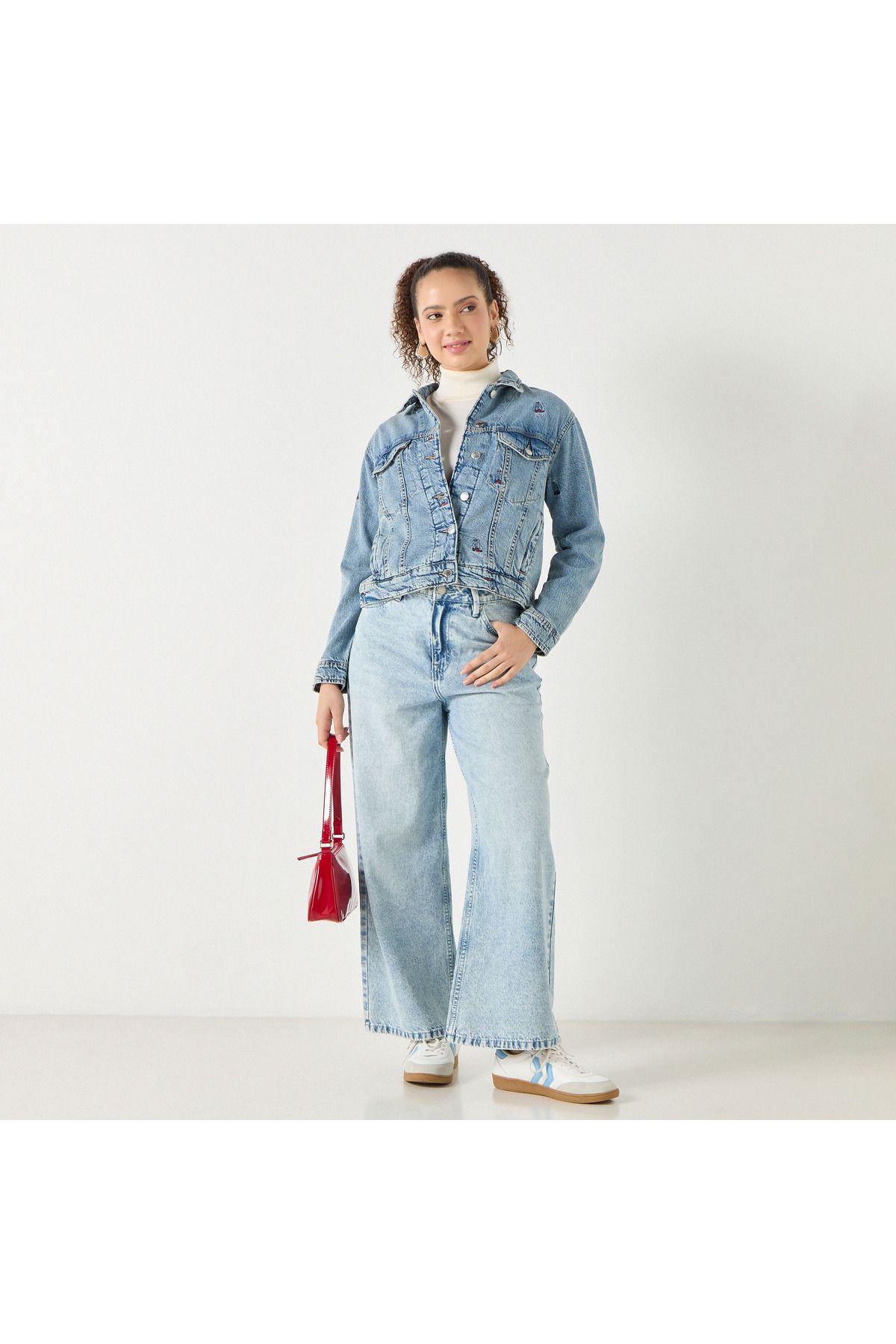 Lee Cooper-Embroidered Button Through Jacket With Pockets 2