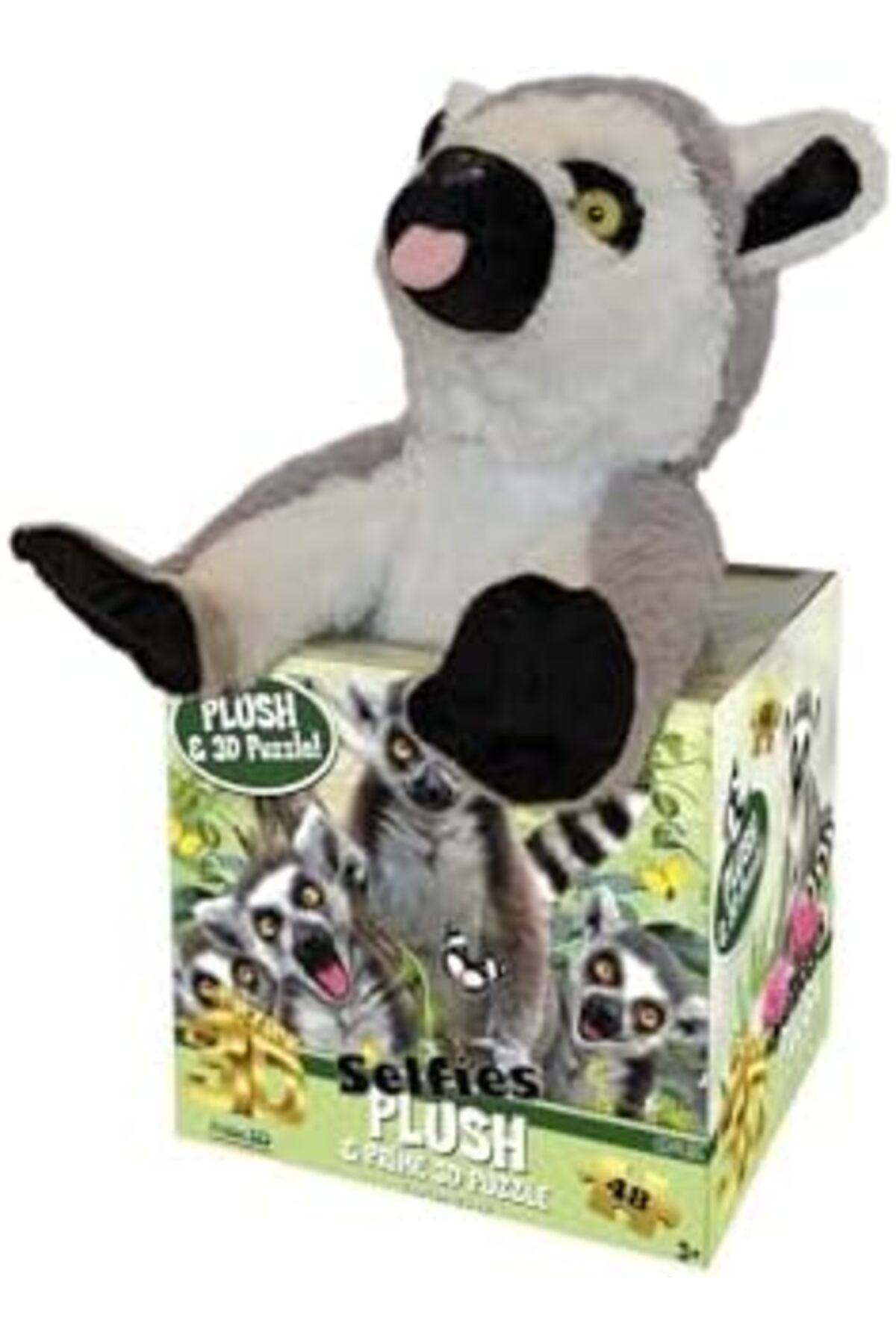 yusuftex srht Puzzle 15801 48 Parça Ve Selfie Lemur Pelüş 3D Yeni  721051