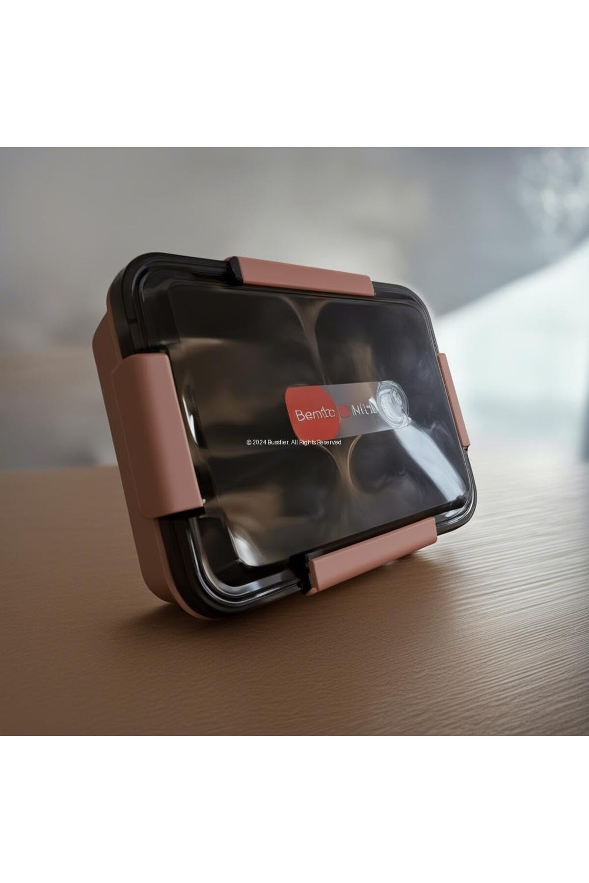 STOREMAX nffashopm Hybrid Bento Box 900ml Plastik Gövde, Paslanmaz Çelik 4 Bölme BPA'sız, Çok Amaçlı 2