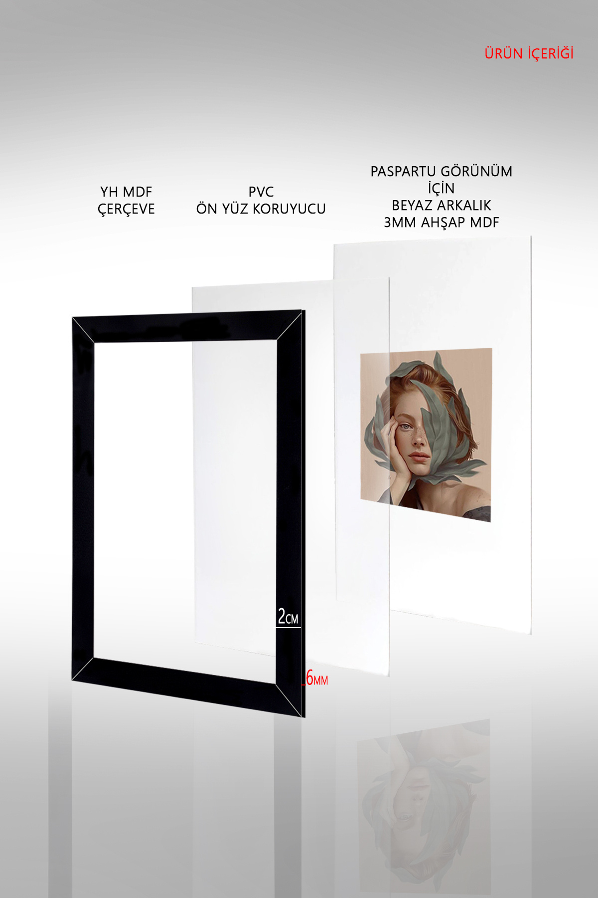 Bytwo-10 x 15 Frame - 10x15 Black MDF Frame - PVC Frame 2