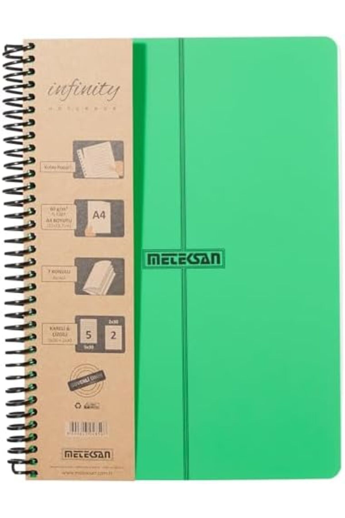 STOREMAX-Sellbuystore Infinity Primary Series, A4, 7 Subjects (5 Squares, 2 Lines) 210 Sheets Pp Cover Spi 2