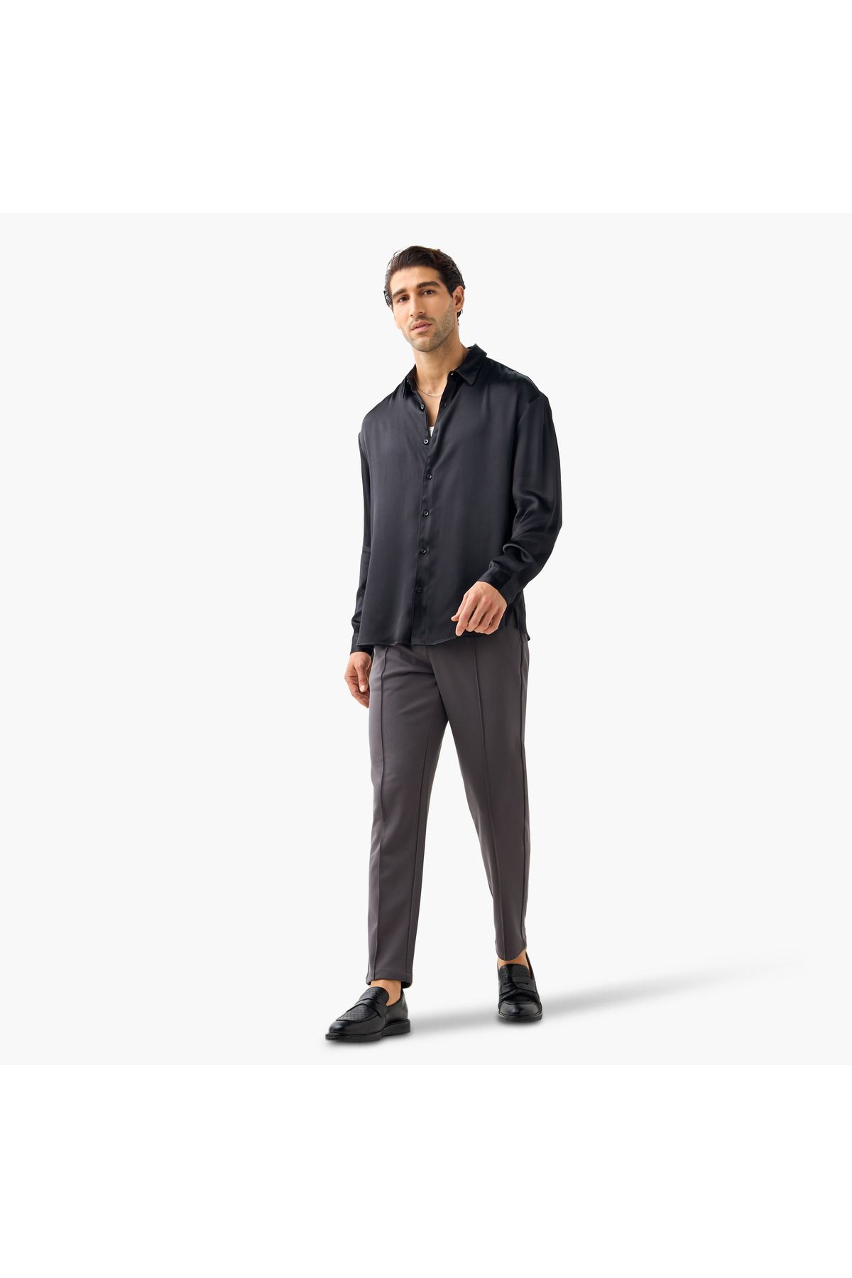 Iconic-Regular Fit Trousers With Pockets 2