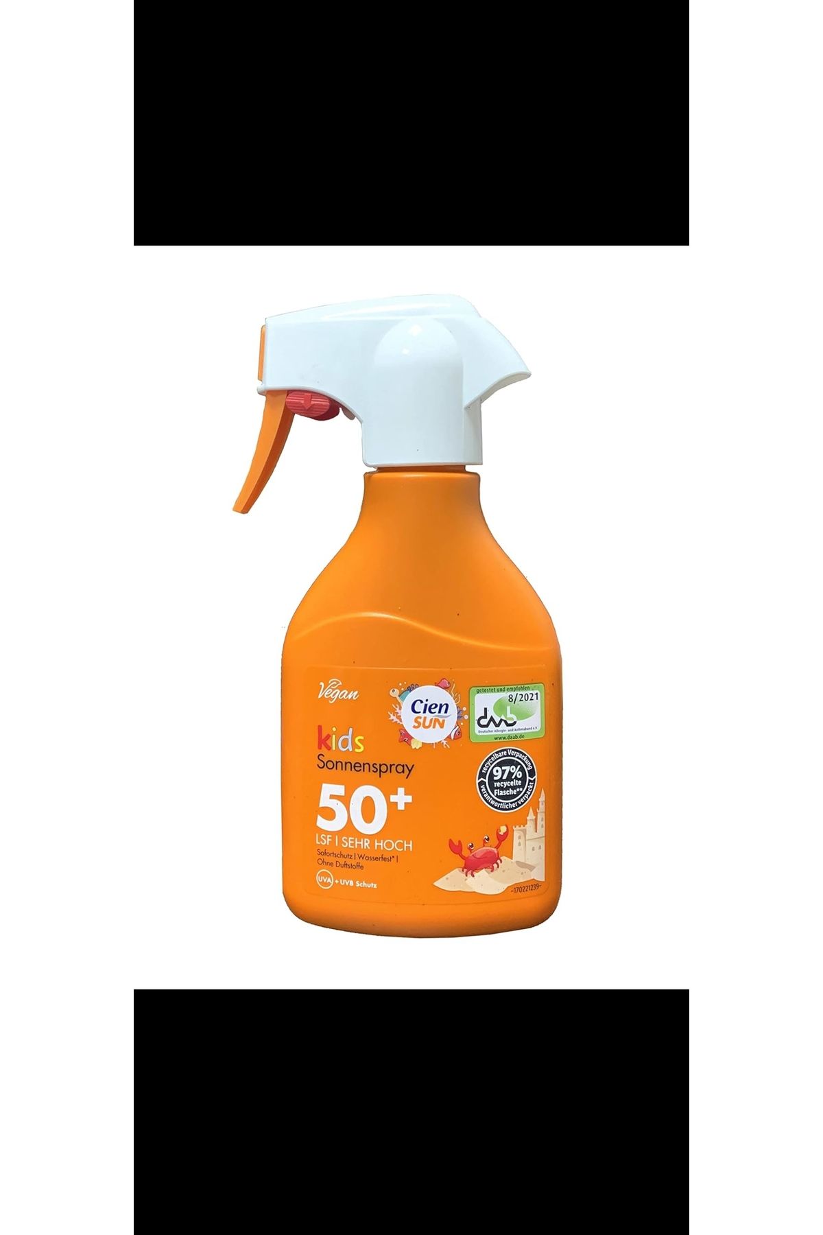 Cien Sun Güneş Koruması Kids Güneş Spreyi, LSF 50 +, Çok Yüksek, Koku Maddesi İçermez, 250 ml