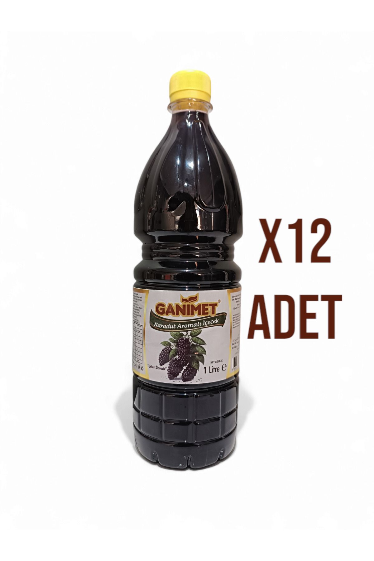 Ganimet KARADUT AROMALI İÇECEK 1 KOLİ ( 1 LT x 12 ADET)