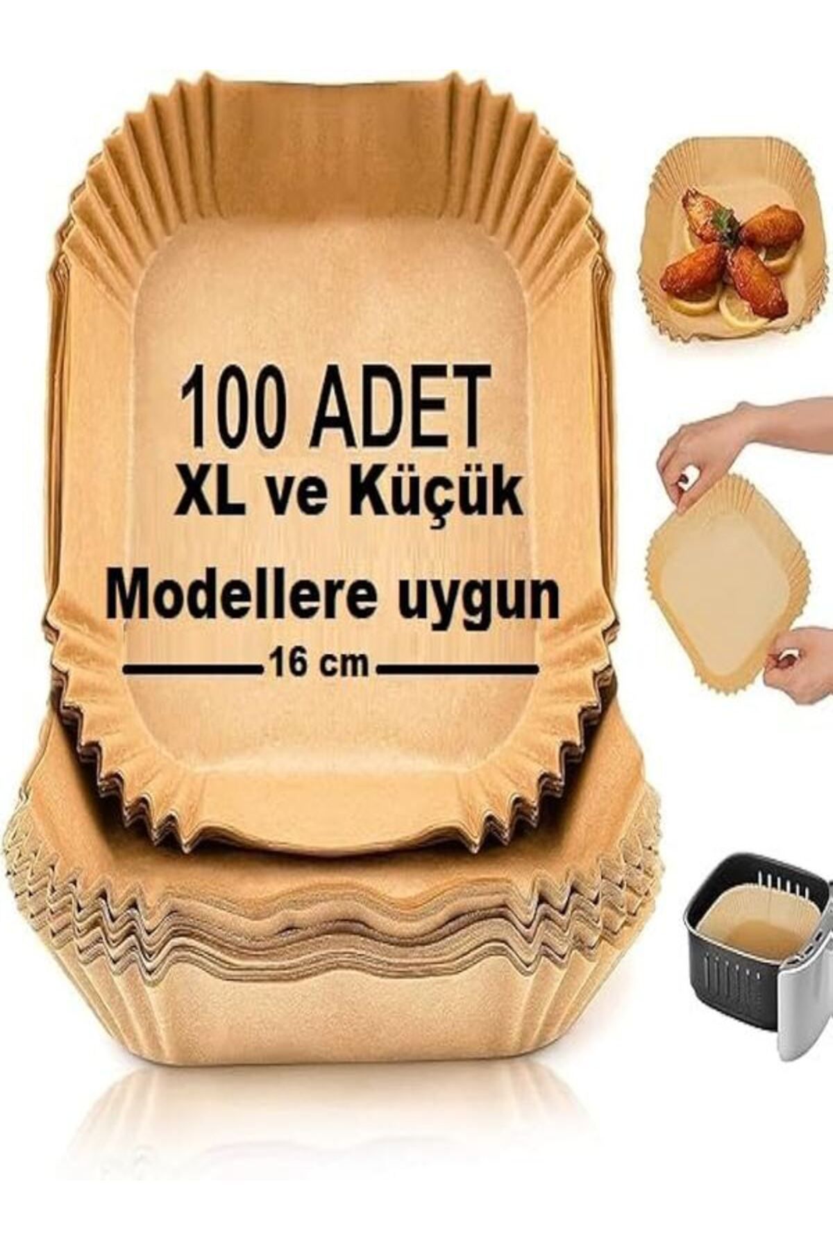 Hiram HİRAM 100 ADET KARE PİŞİRME KAĞIDI