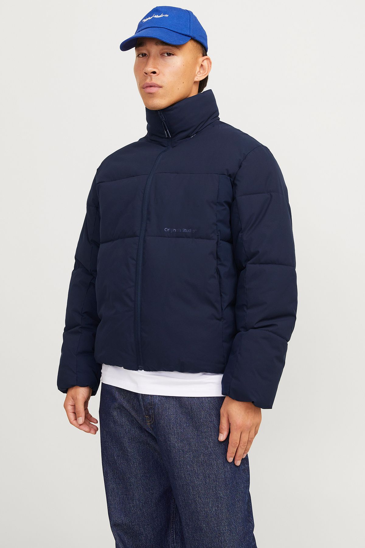 Jack & Jones Originals Jorvesterbro Dik Yaka Kapitoneli Şişme Mont Erkek MONT 12267055