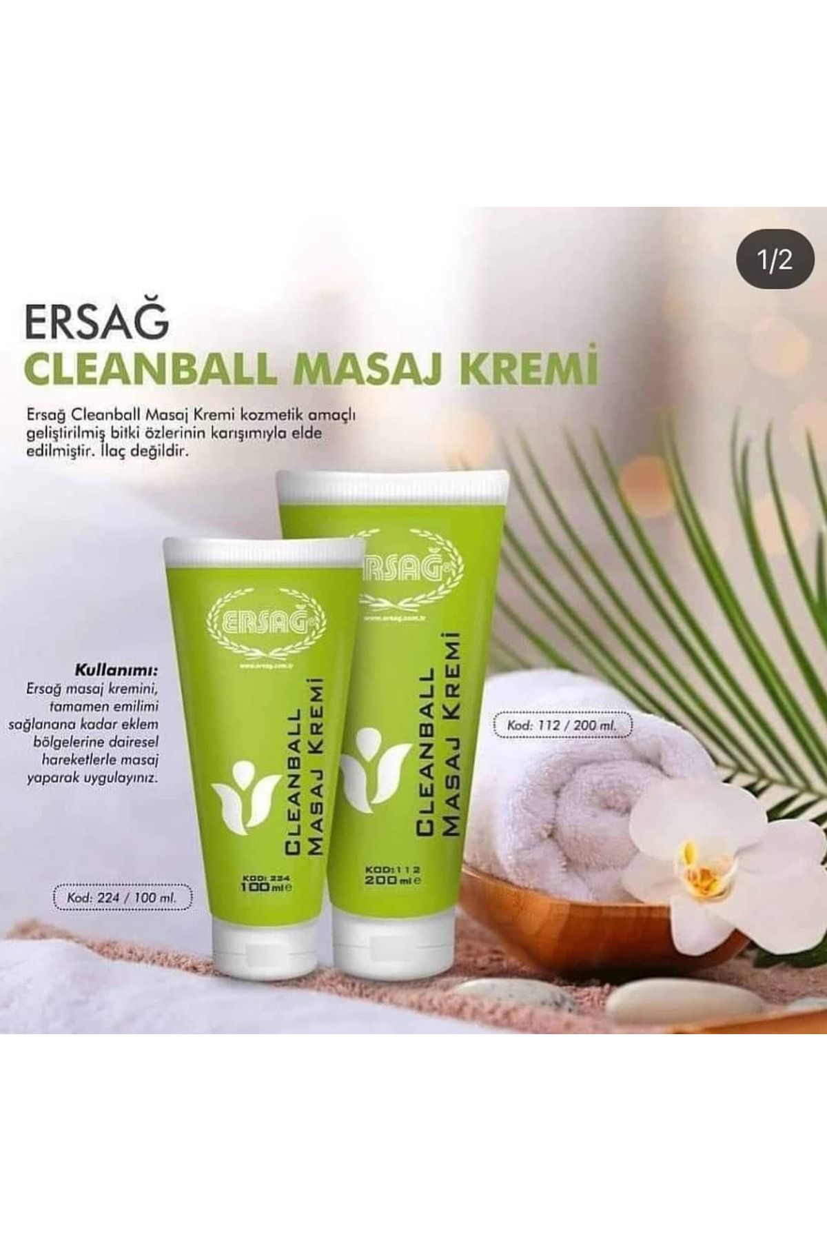 AKKAYA DOĞAL TAŞ CLEAN BALL MASAJ KREMİ 100 ML