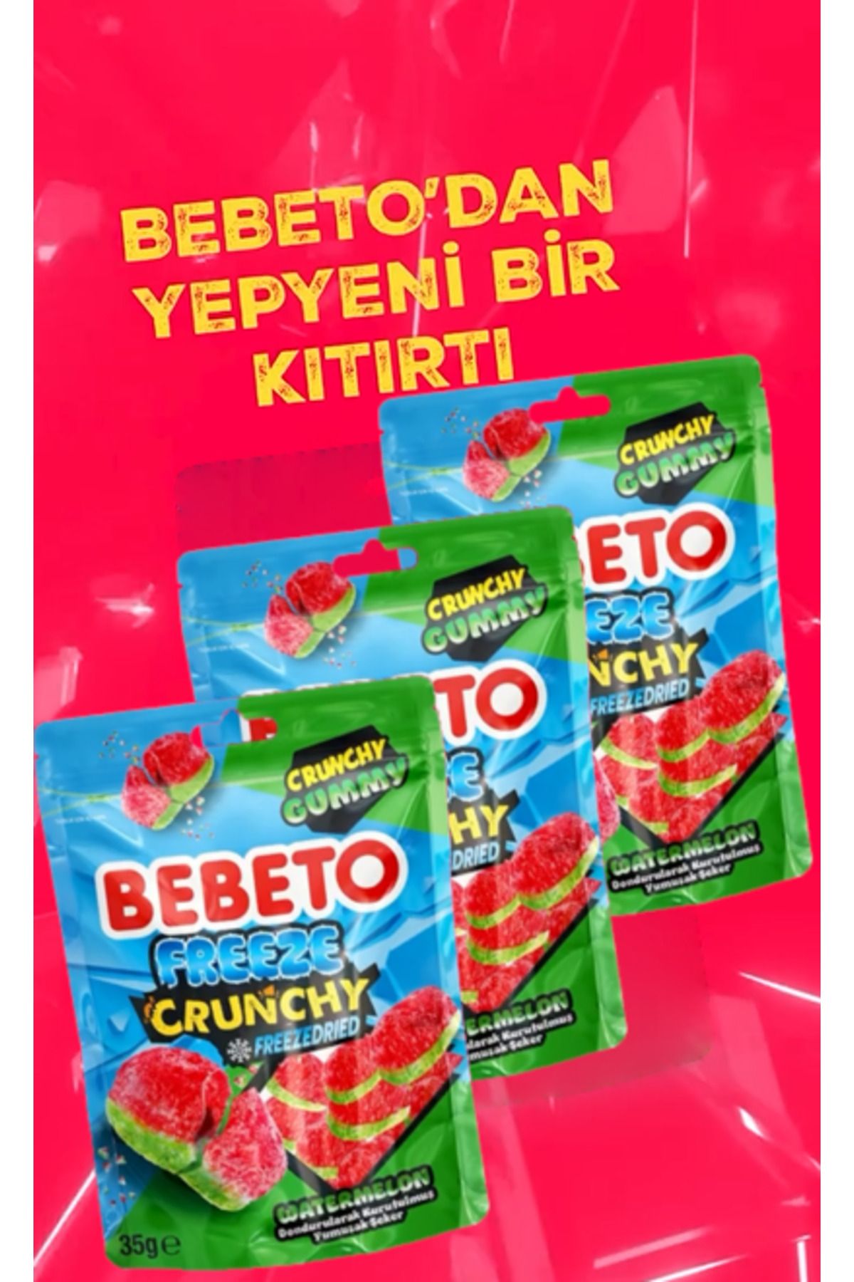 BEBETO Freeze Watermelon 35g 3 Adet