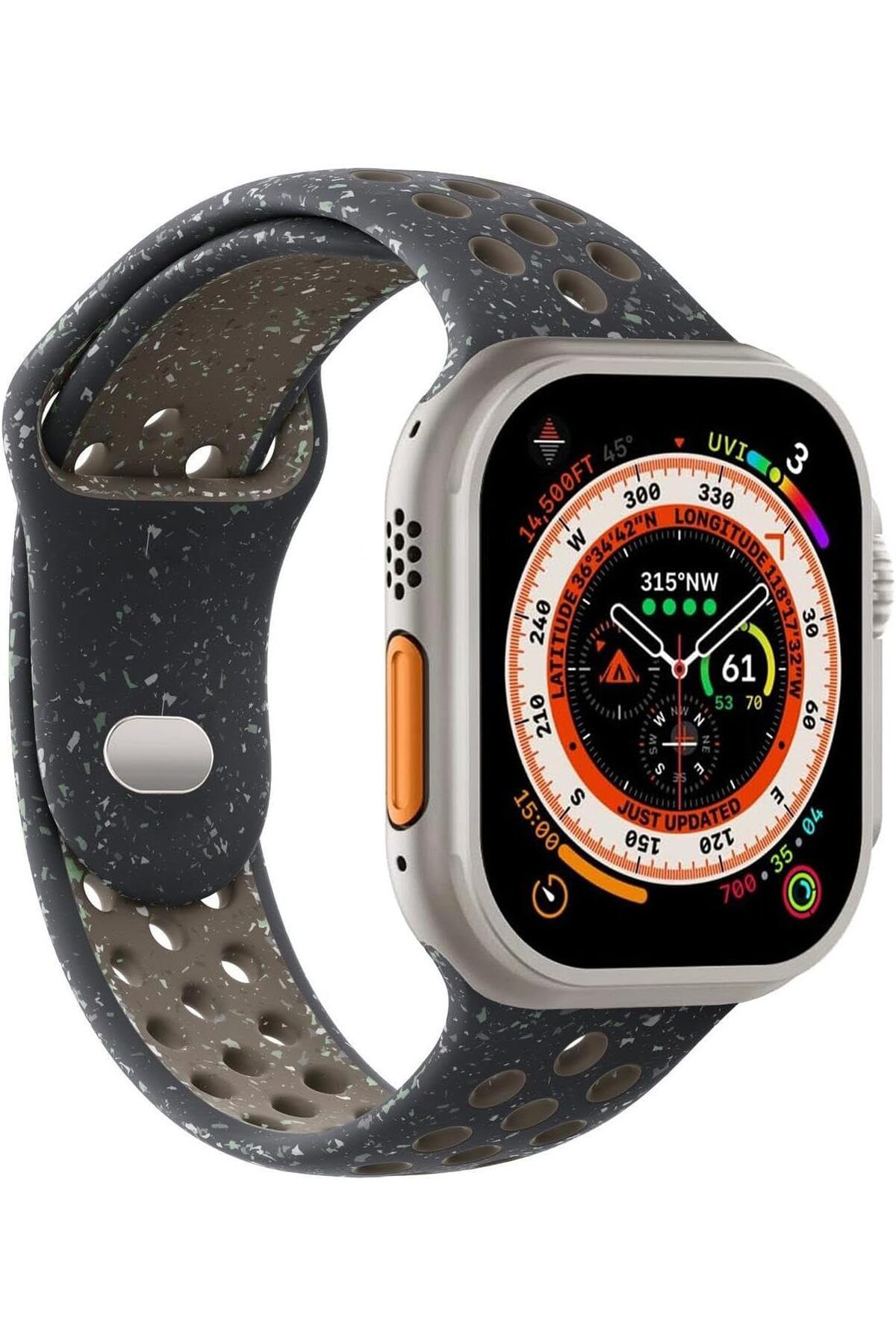 STOREMAX nffashopm Watch Series 10 42mm Kordon Flame Circle Yavruağzı ( Watch Series 10 42mm ile Uyumlu Kor
