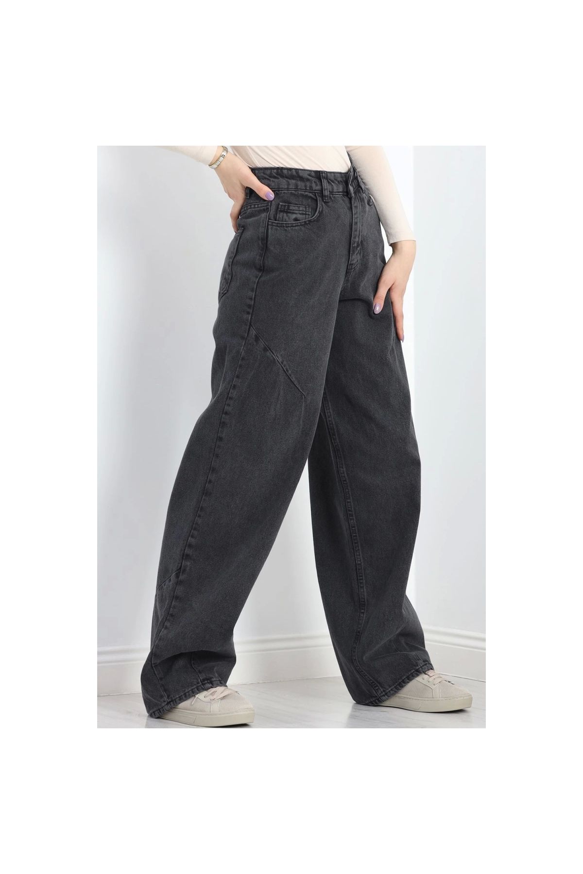 Narnuga Baggy Jean Kot Pantolon Koyufüme - .