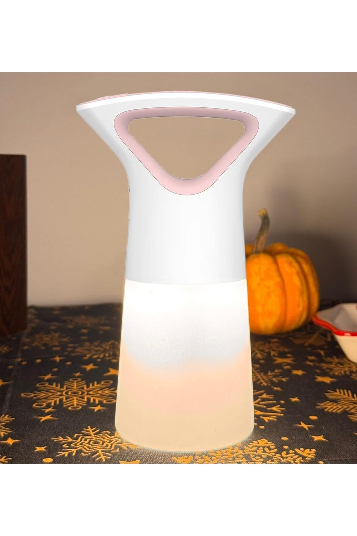 STOREMAX svticaret Şarjlı Gece Lambası Led Işık El Tutamaçlı Masaüstü Dekoratif Şık Dizayn 3 Farkl
