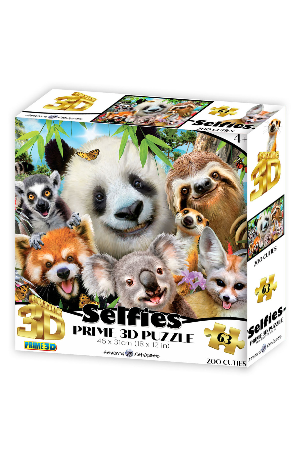 Prime 3D Hayvanat Bahçesi Şirinleri Selfie Puzzle 63 Parça 21064