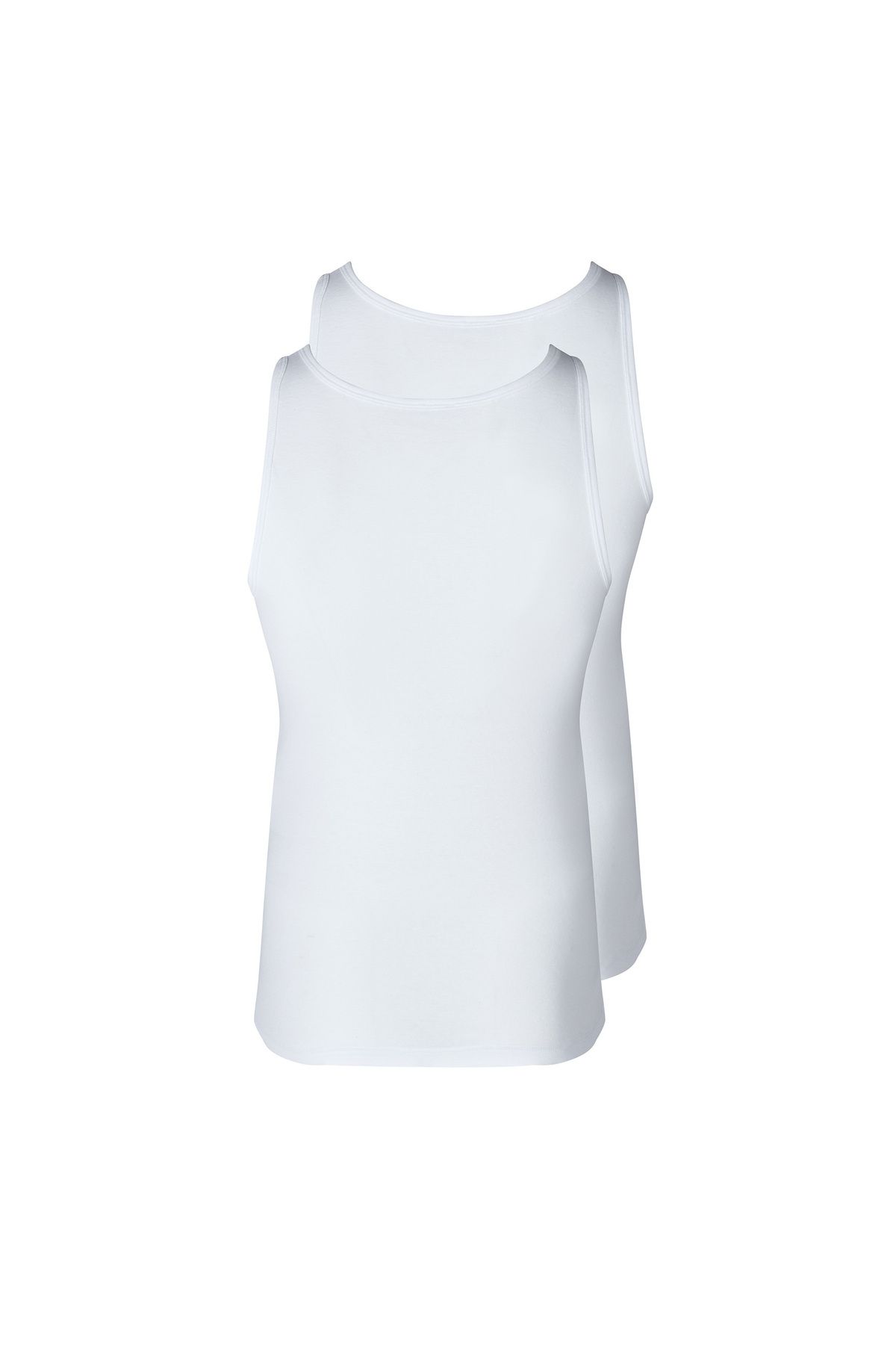Skiny-Herren Unterhemden, 2er Pack - Tank Top DP, ärmellos, Feinripp, Baumwolle 3