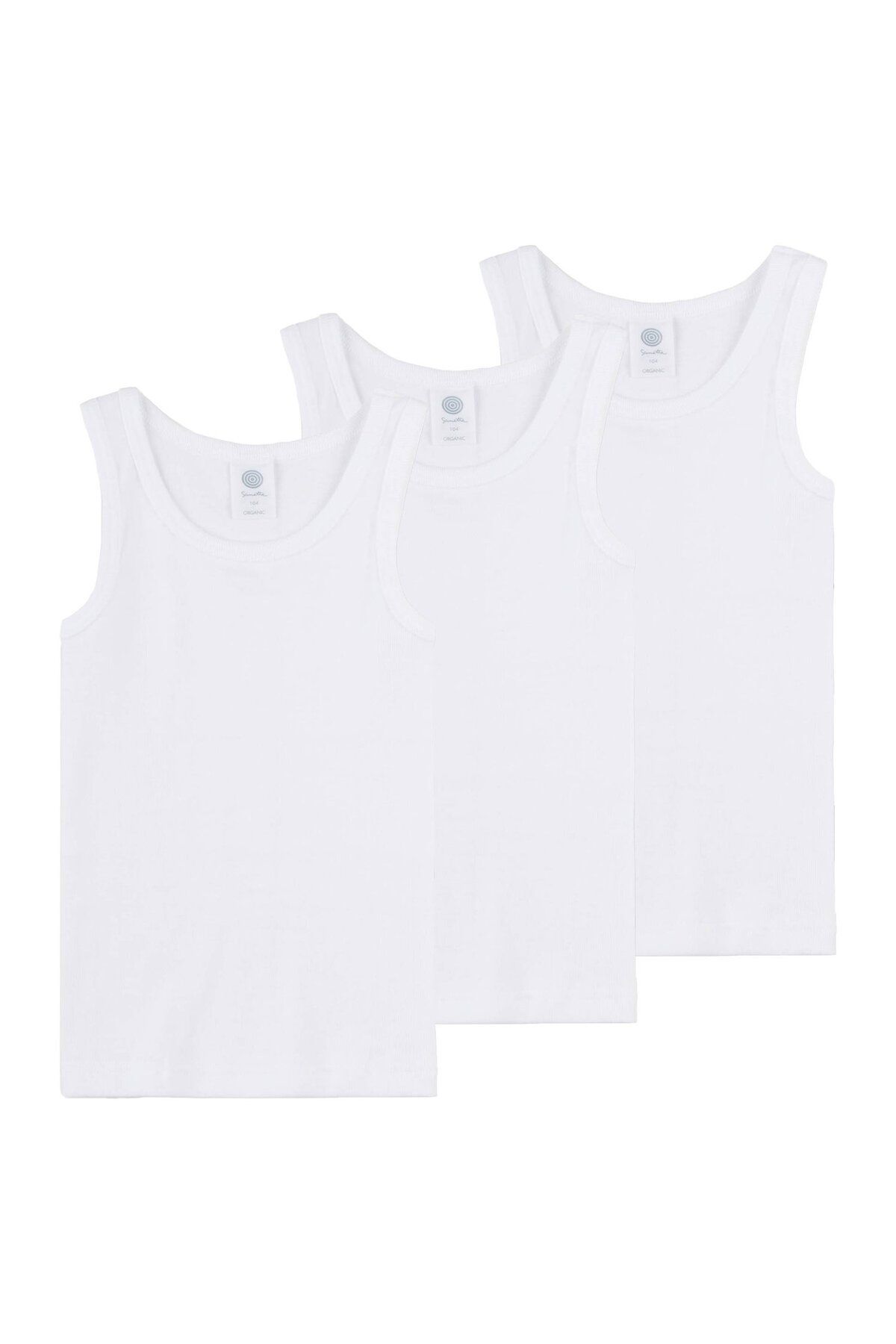 Sanetta-Jungen Unterhemden 3er Pack - Tank Top, Basic, Organic Cotton, einfarbig 2