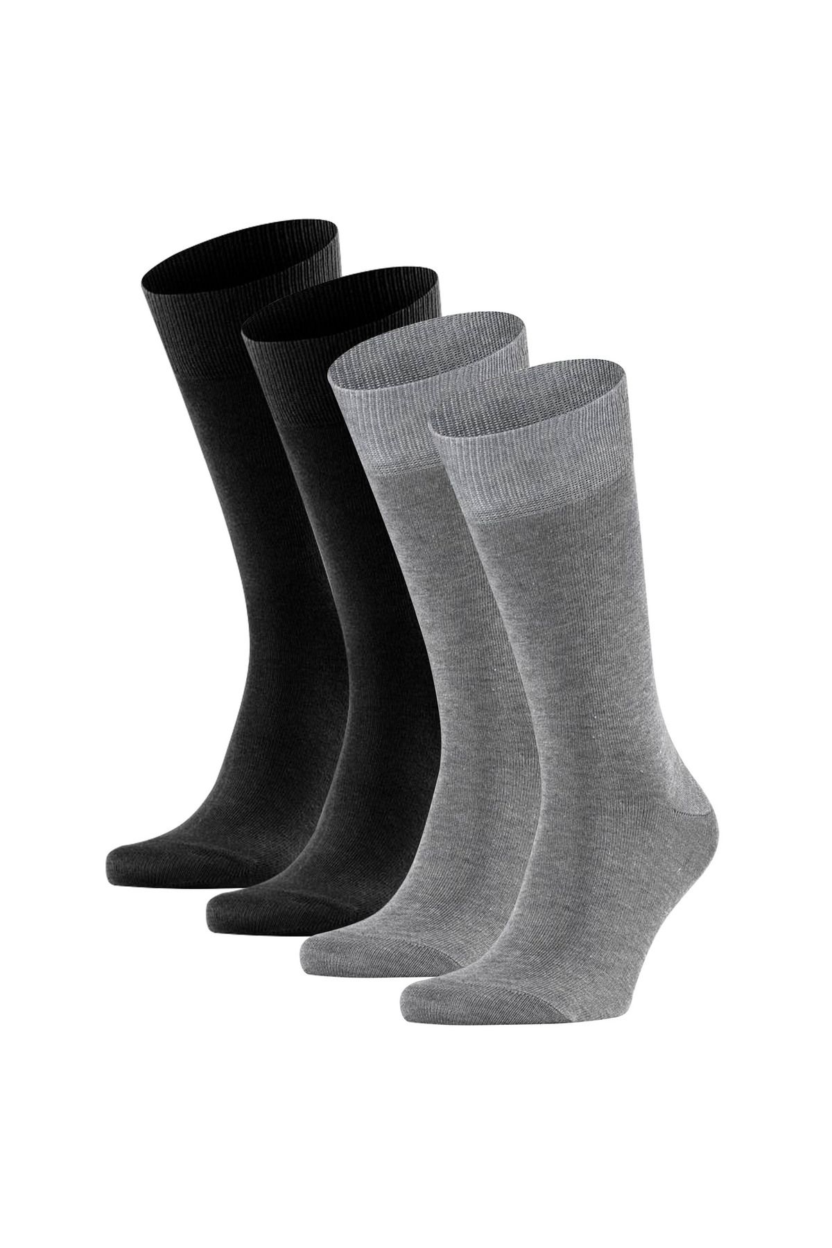 FALKE-Herren Socken, 4er Pack - Happy, Kurzsocken, Baumwolle 1