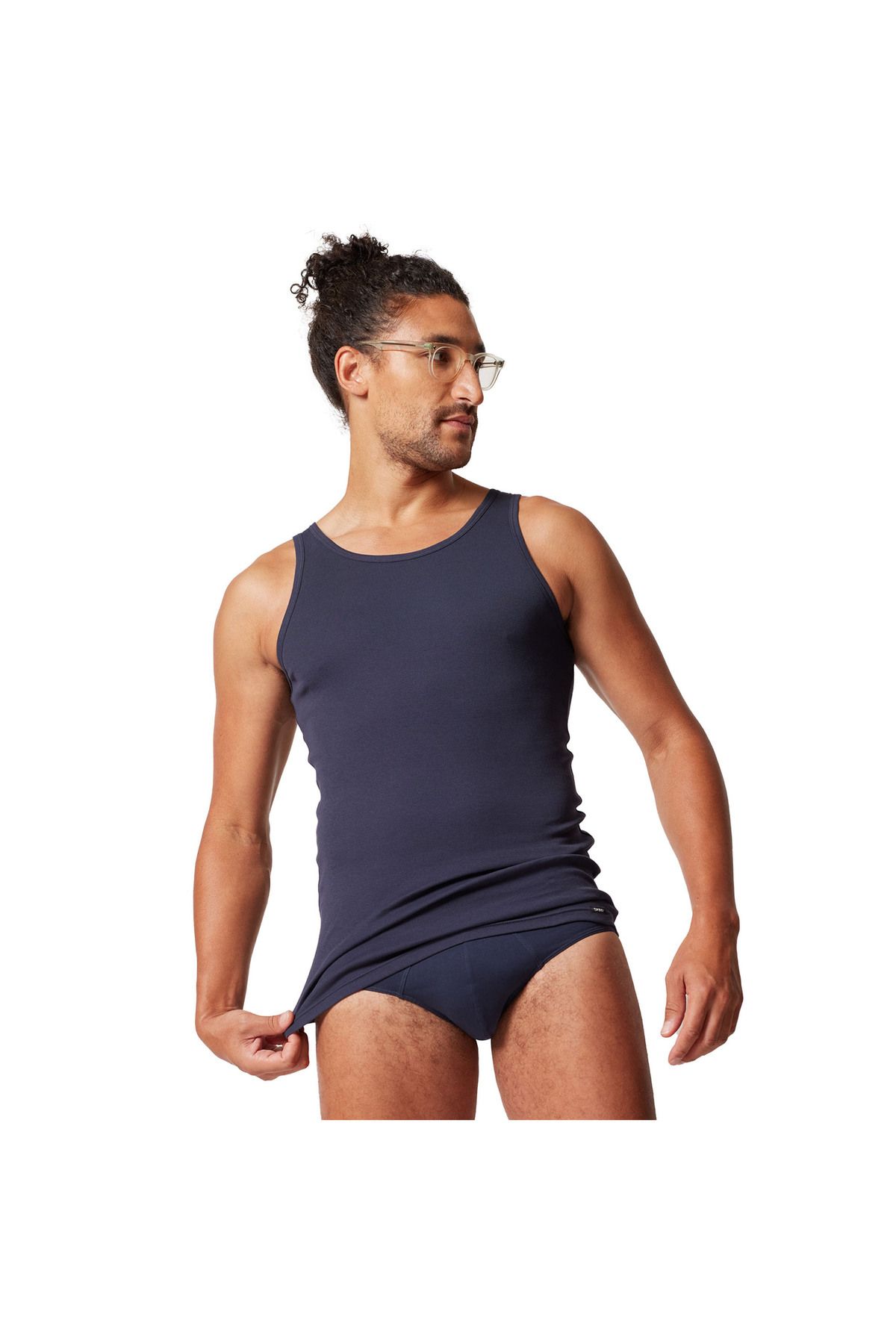 Skiny-Herren Unterhemden, 2er Pack - Tank Top DP, ärmellos, Feinripp, Baumwolle 5