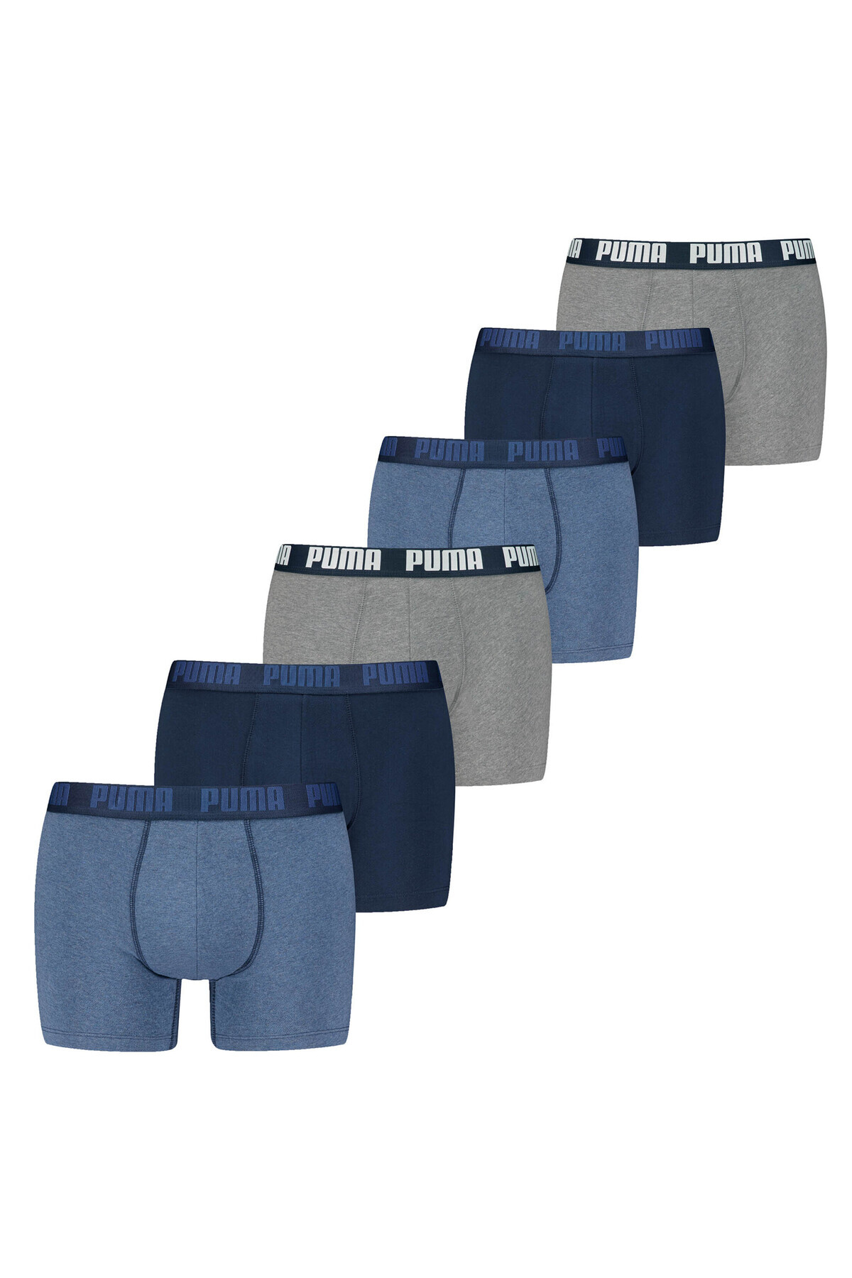 Puma-Herren Boxer Shorts, 6er Pack - Basic Boxer ECOM, Cotton Stretch, Everyday 1