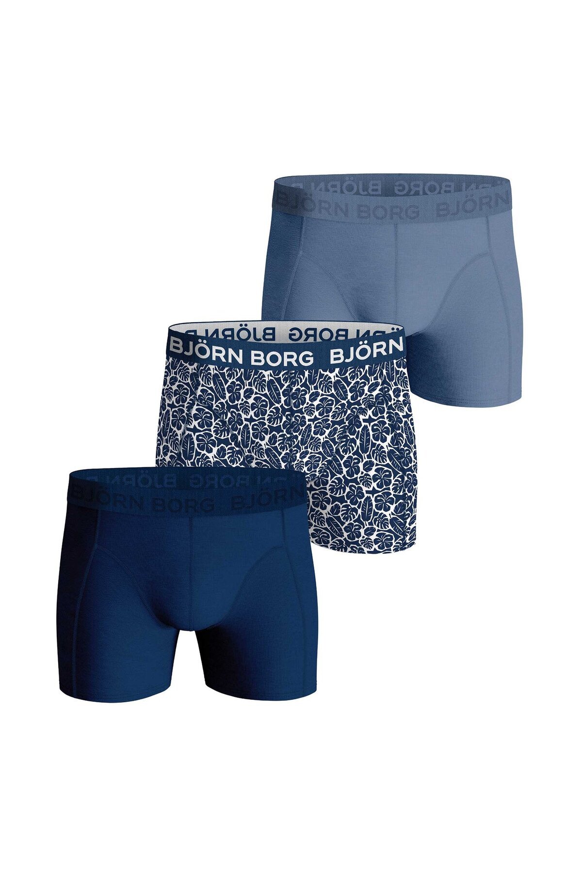 Björn Borg-BJÖRN BORG Herren Boxershorts, 3er Pack - Cotton Stretch Trunks, Big Logo, Unterhose, Baumwolle 1