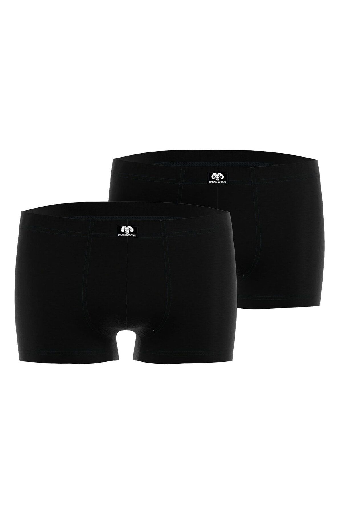 Ceceba-Herren Boxershorts, 2er Pack - Konvex, Unterwäsche, Logo, einfarbig 1