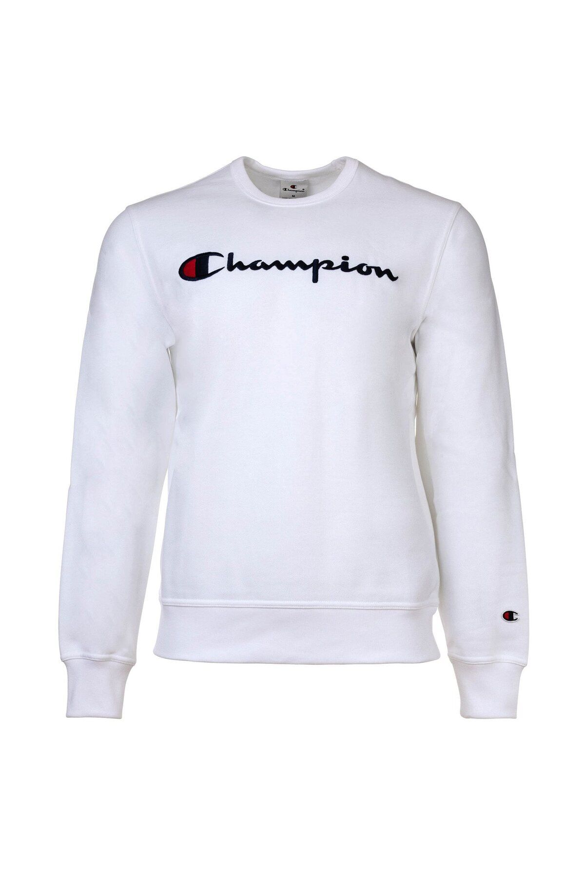 Champion-Herren Sweatshirt -  Crewneck Sweatshirt, Langarm, Logo, einfarbig 1