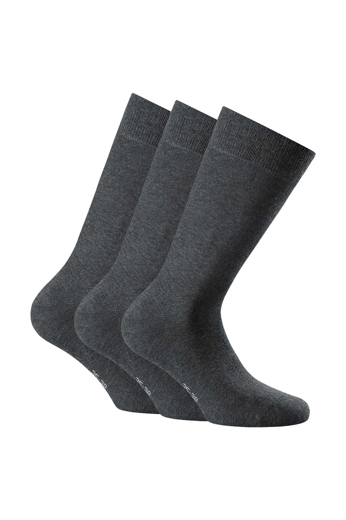 Rohner-Basic Unisex Socken, 3er Pack - Cotton II, Kurzsocken, Basic, einfarbig 1