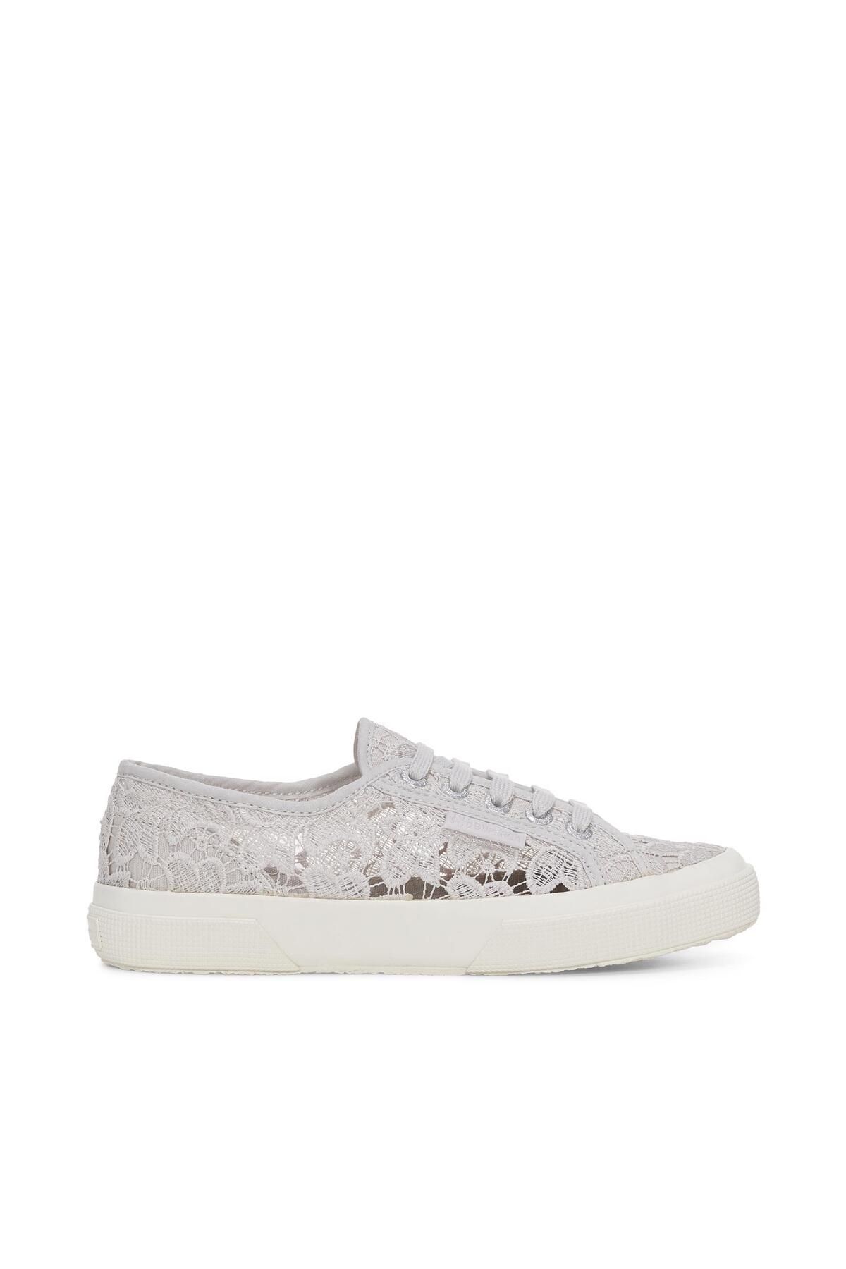 Superga-Grauer Makramee-Sneaker Modell 2750 Unisex 1