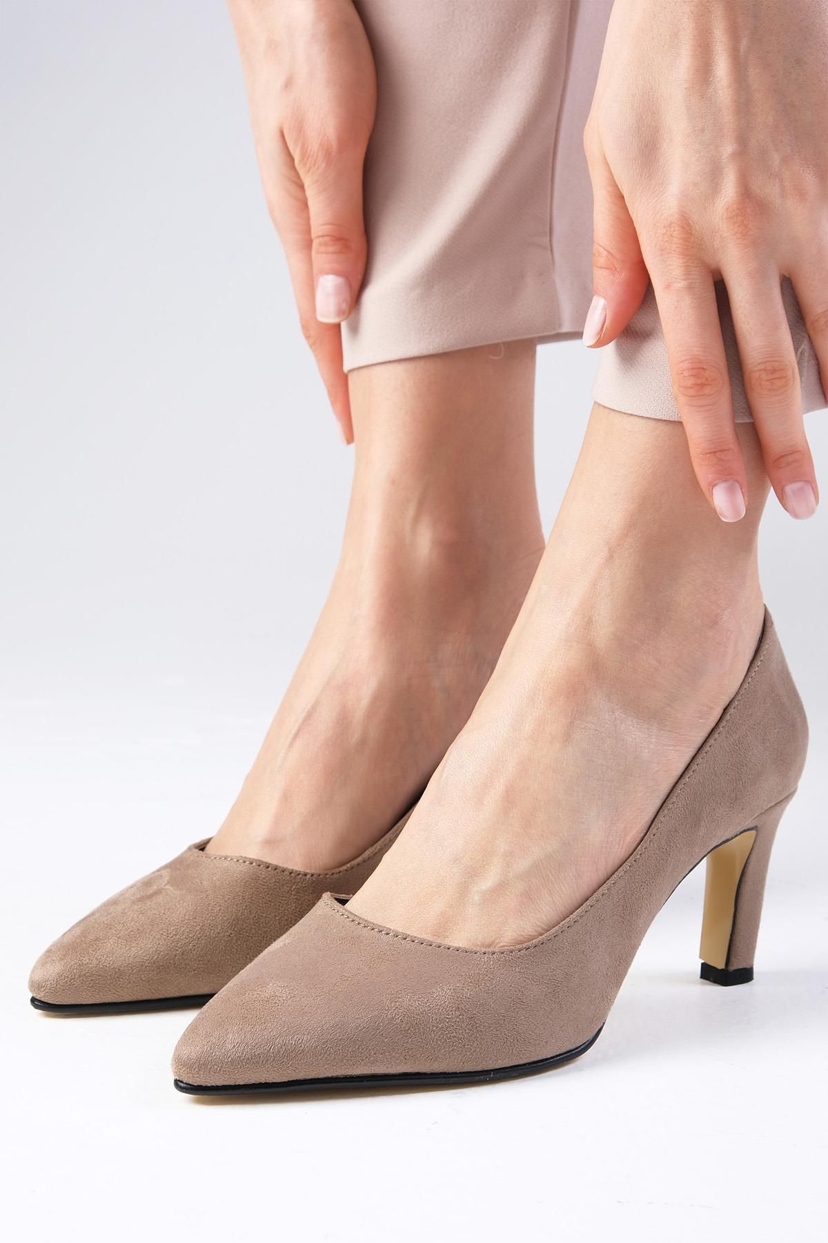 استیلتو چند رنگ زنانه کفش های پاشنه بلند لیتا Mink Color Stiletto Mio Gusto