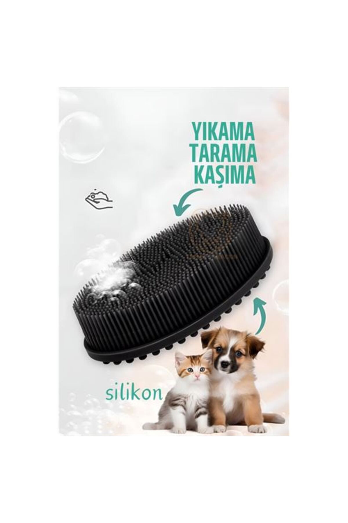 indirimvar Kedi Köpek Yıkama Fırçası Silikon