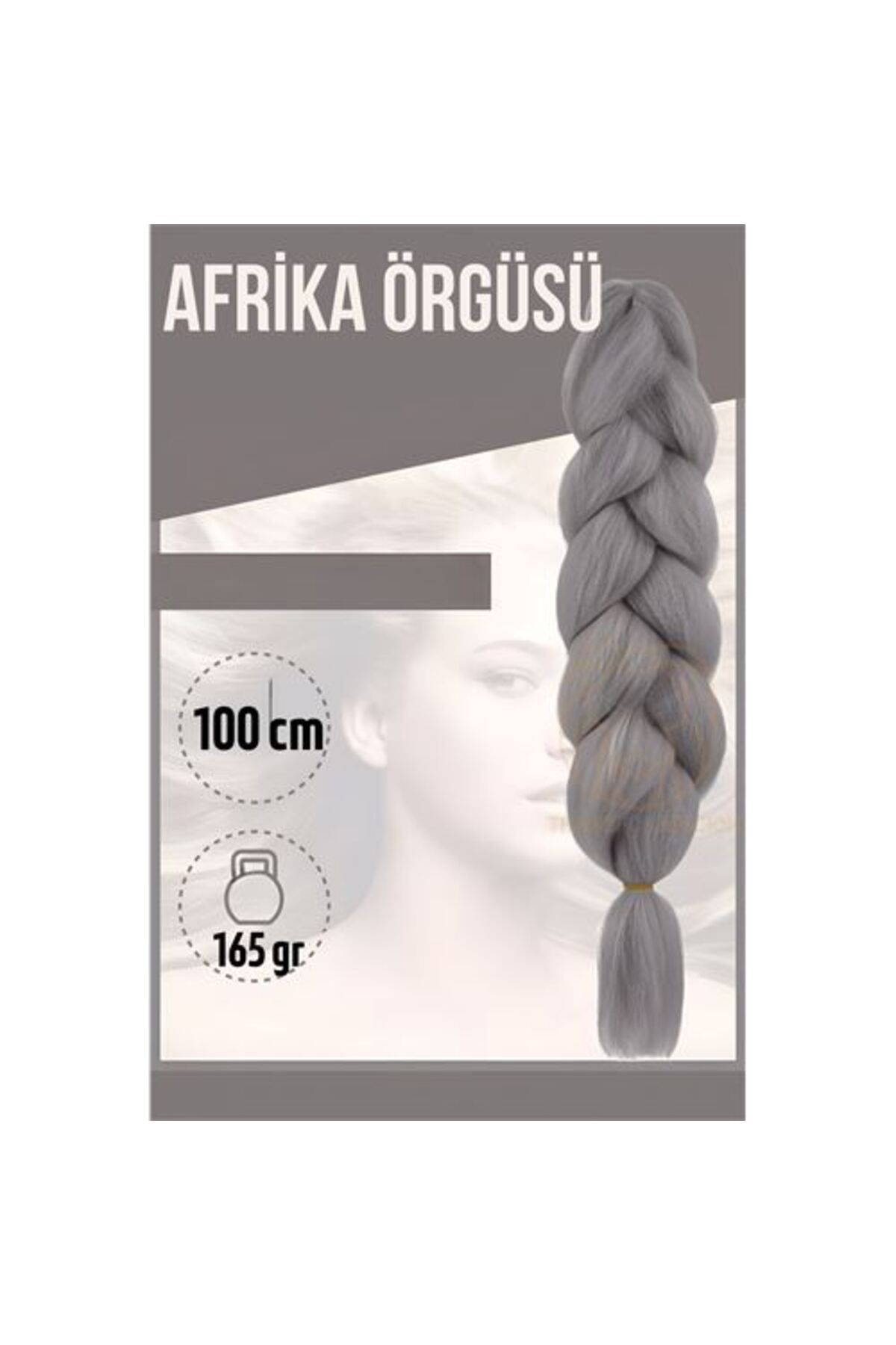 indirimvar Afrika örügüsü Rasta 100 Cm 165 Gr 1094 Gri