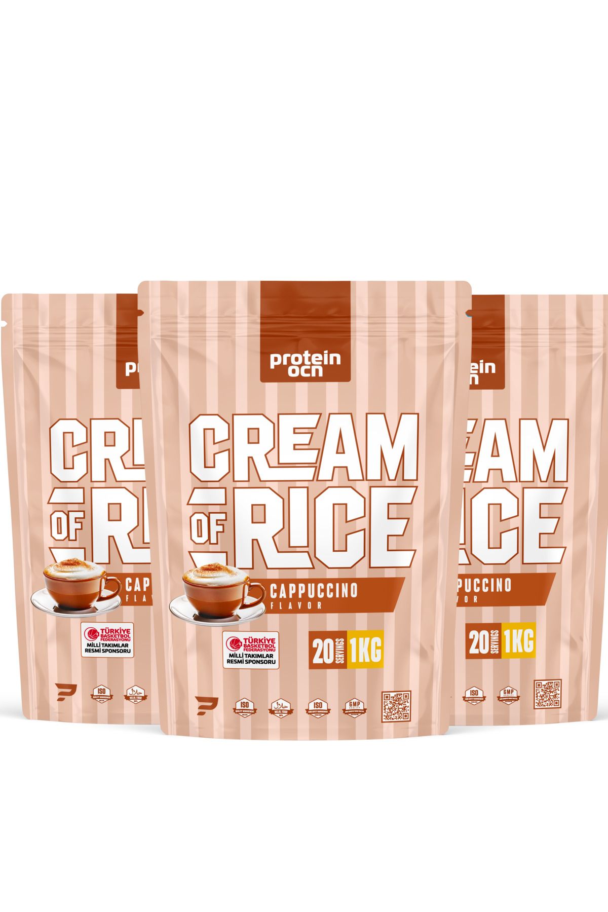 Proteinocean Cream Of Rice | Pirinç Kreması - Cappucino - 1kg X 3 Adet