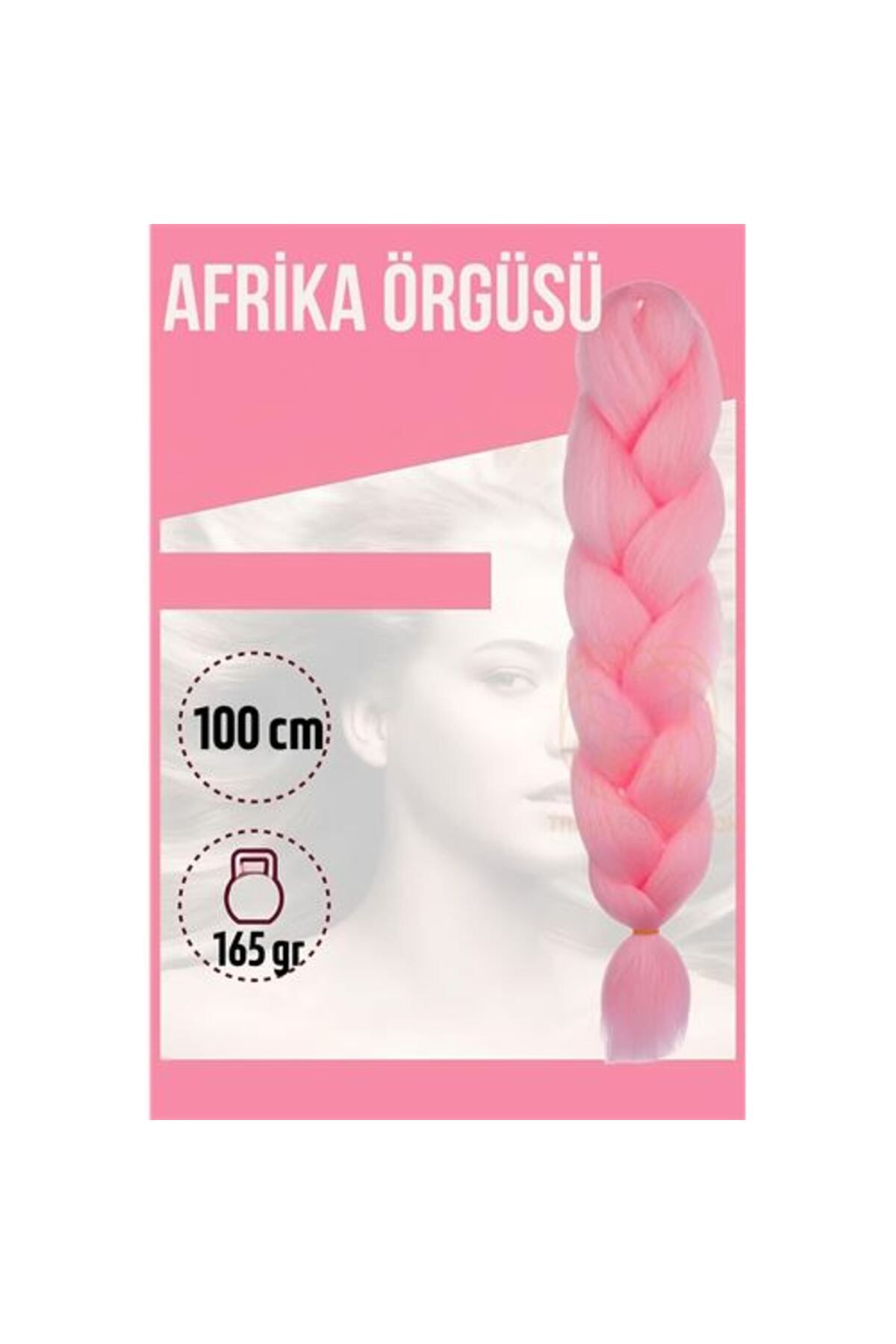 indirimvar Afrika örügüsü Rasta 100 Cm 165 Gr 1085 Pembe