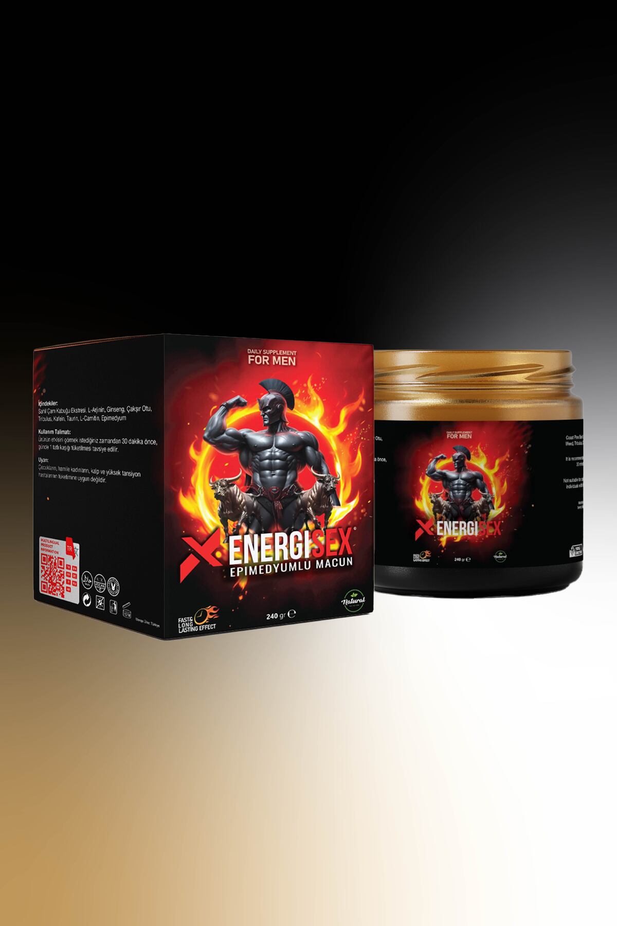 MARATON Energisex Sahil Çam Kabuğu Ginseng Tribulus Ve Çakşır Otu Kuvvet Macunu 240 gr — 8683302400093