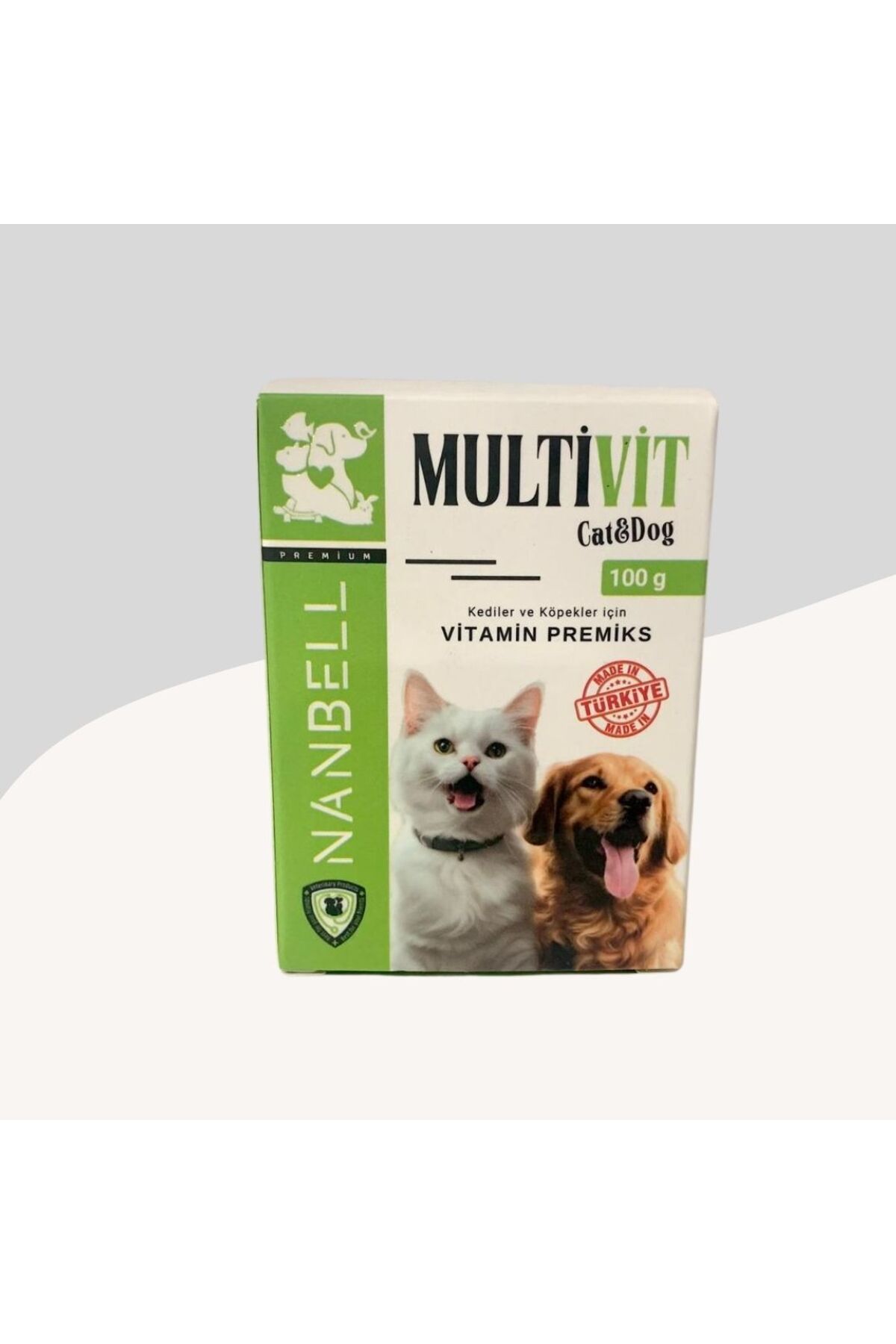 Nanbell Multivit Kedi ve Köpekler İçin Toz Multivitamin 100Gr