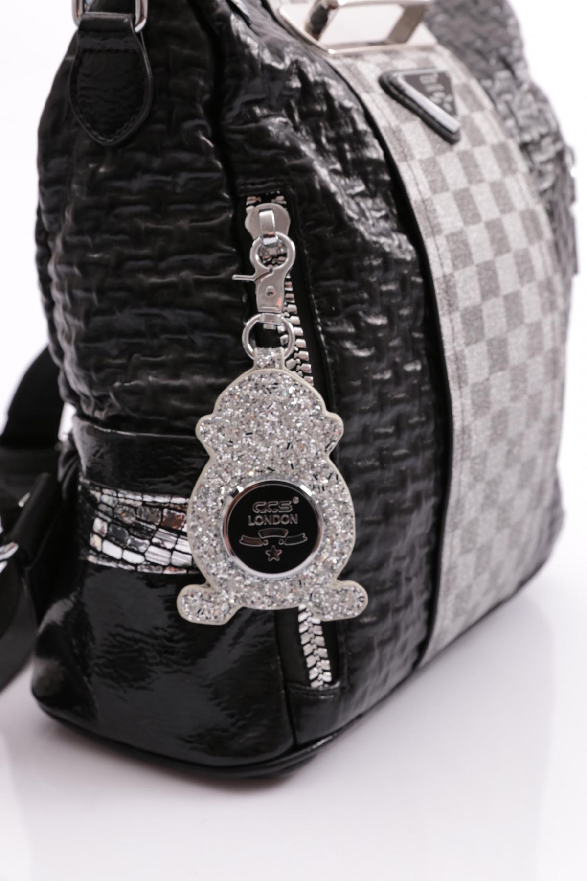 ÇÇS-Ççs 17369 - Women's Checkerboard Patterned Arm and Backpack 5