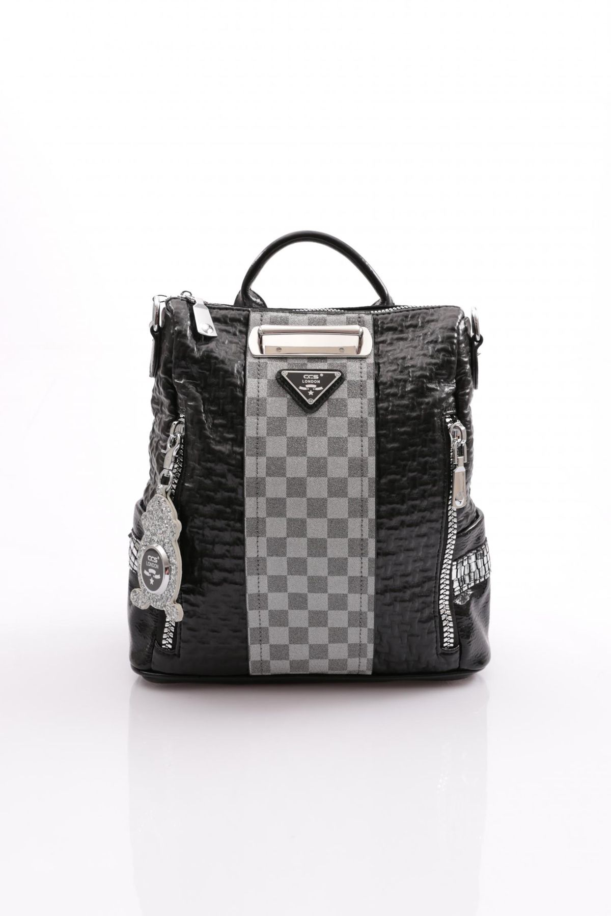 ÇÇS-Ççs 17369 - Women's Checkerboard Patterned Arm and Backpack 1