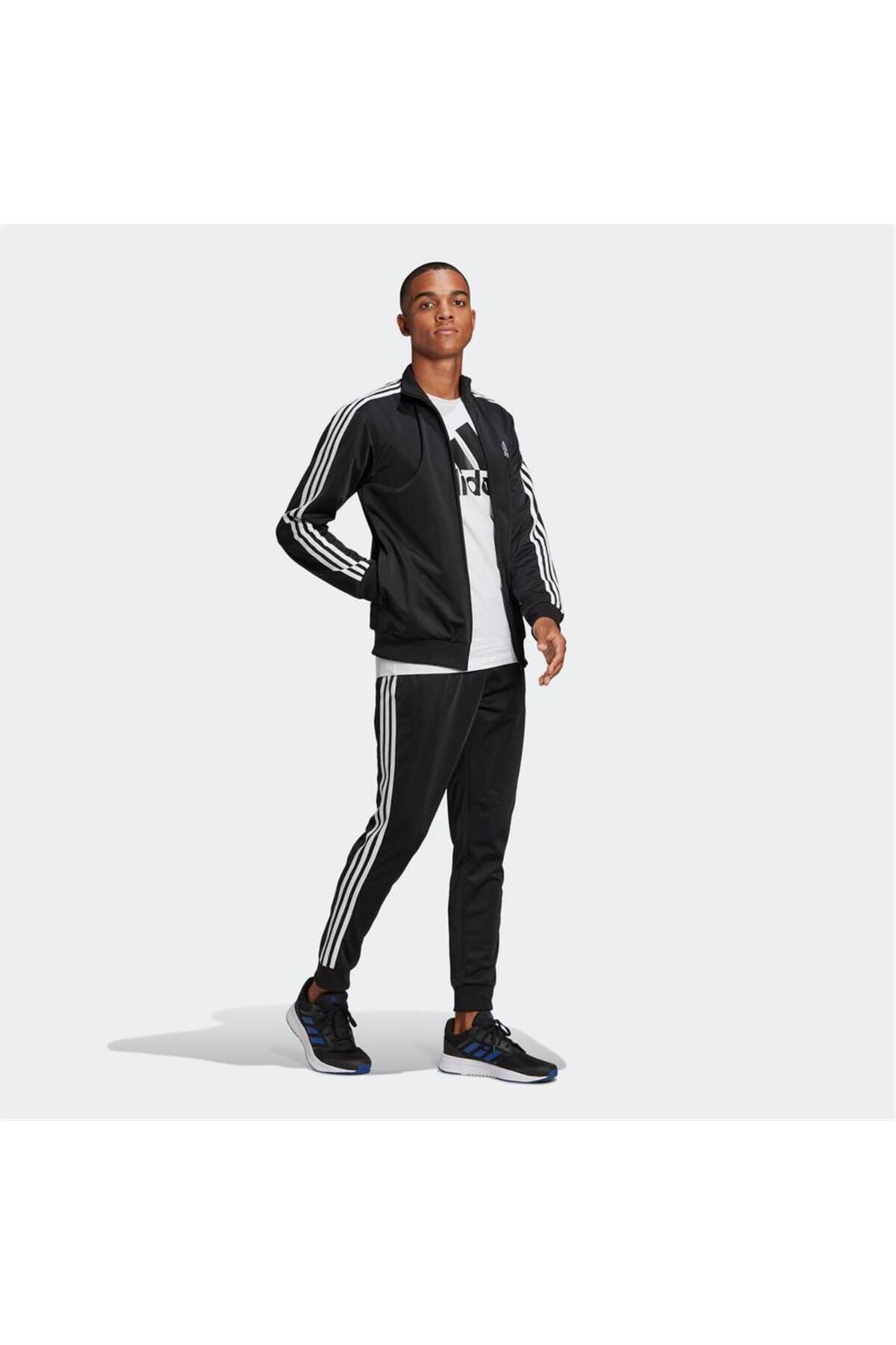 adidas Primegreen Essentials Erkek Siyah Eşofman Takımı (GK9651) görsel 2