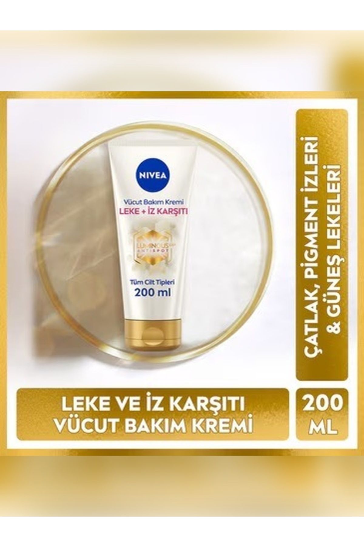 NIVEA Luminous630 Leke ve İz Karşıtı Nemlendirici Vücut Bakım Kremi 200 ml