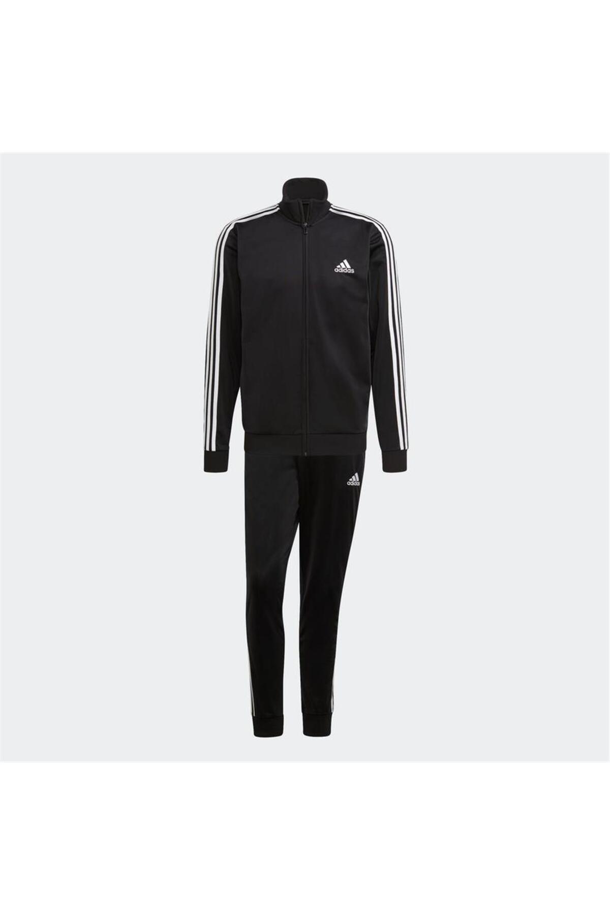 adidas Primegreen Essentials Erkek Siyah Eşofman Takımı (GK9651)